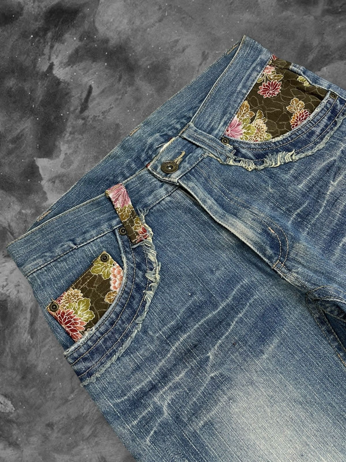 Hysteric Glamour Vintage Icon Designer Japan GuruGumu Traditional Denim Style Size US 30 / EU 46 - 6 Thumbnail