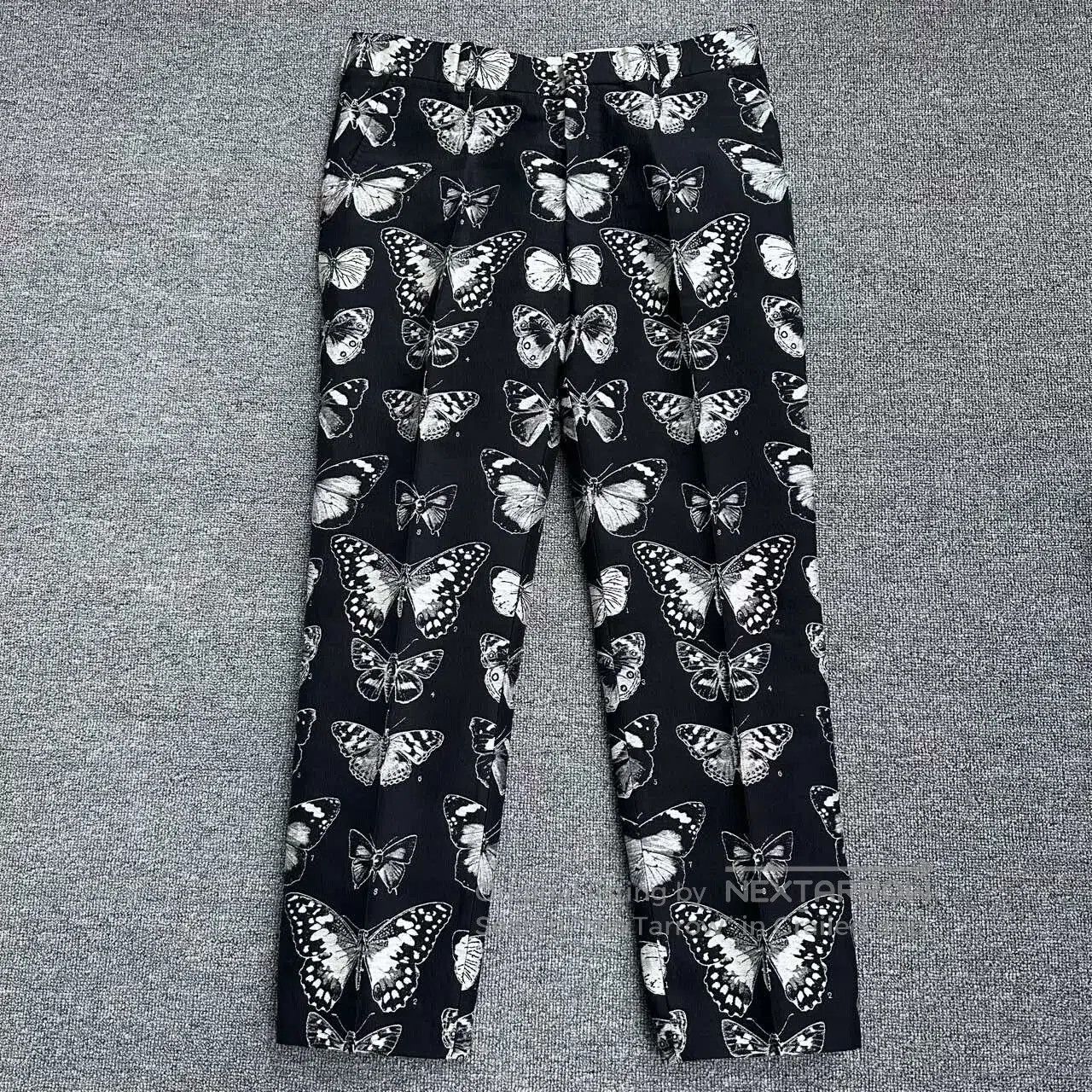 Japanese Brand Alexander McQueen Butterfly Print Trousers. Size US 32 / EU 48 - 1 Thumbnail