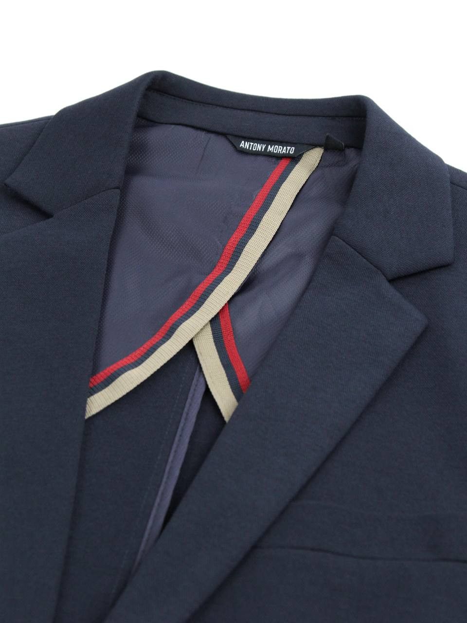 Antony Morato ANTONY MORATO Blue Slim Fit Knitted Jacket Size 50R - 2 Thumbnail