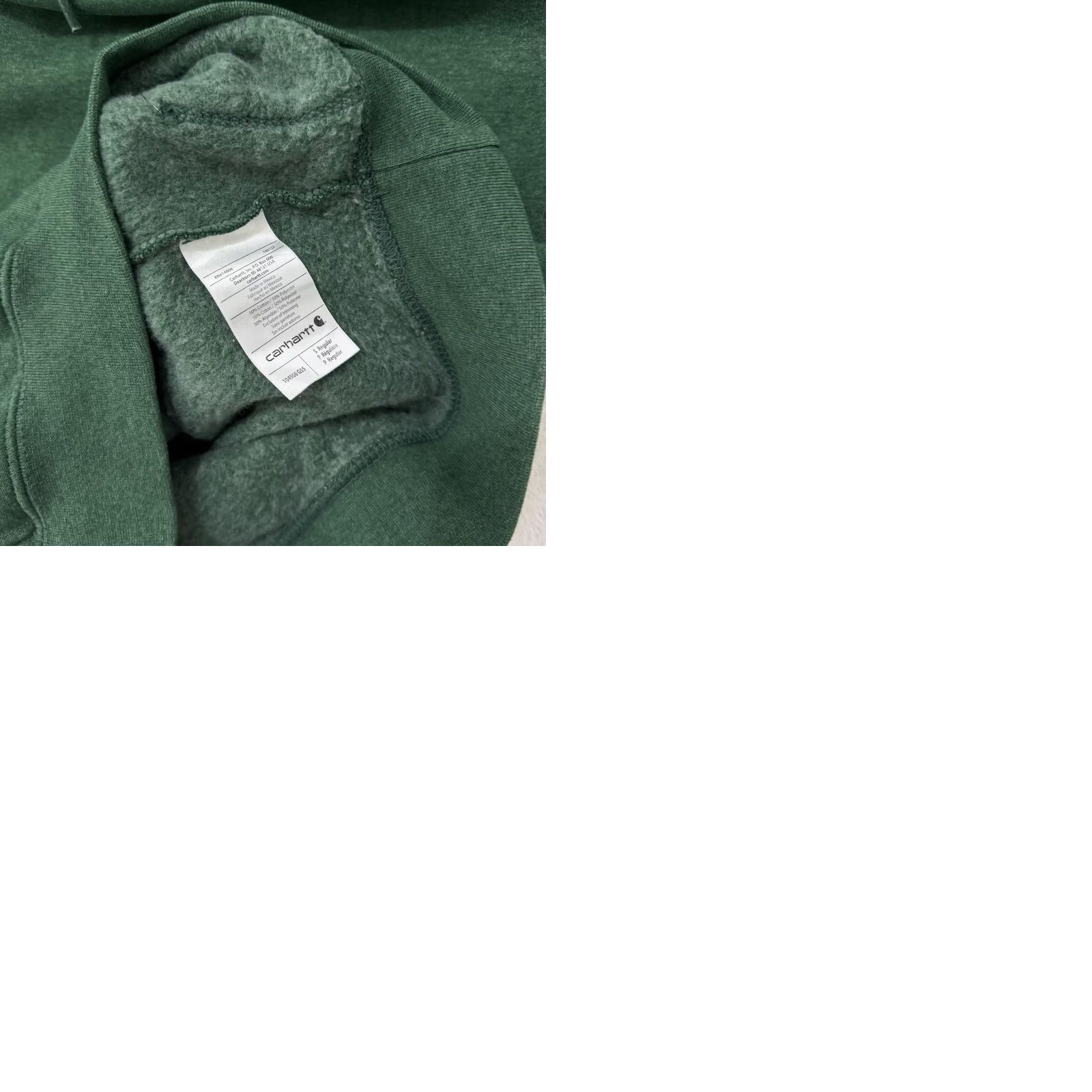 Carhartt Carhartt Hoodie Sweatshirt Mens Small Green Logo Fleece Pullover Crew Neck Pockets Graphic Print Relaxed Fit Size US S / EU 44-46 / 1 - 10 Thumbnail