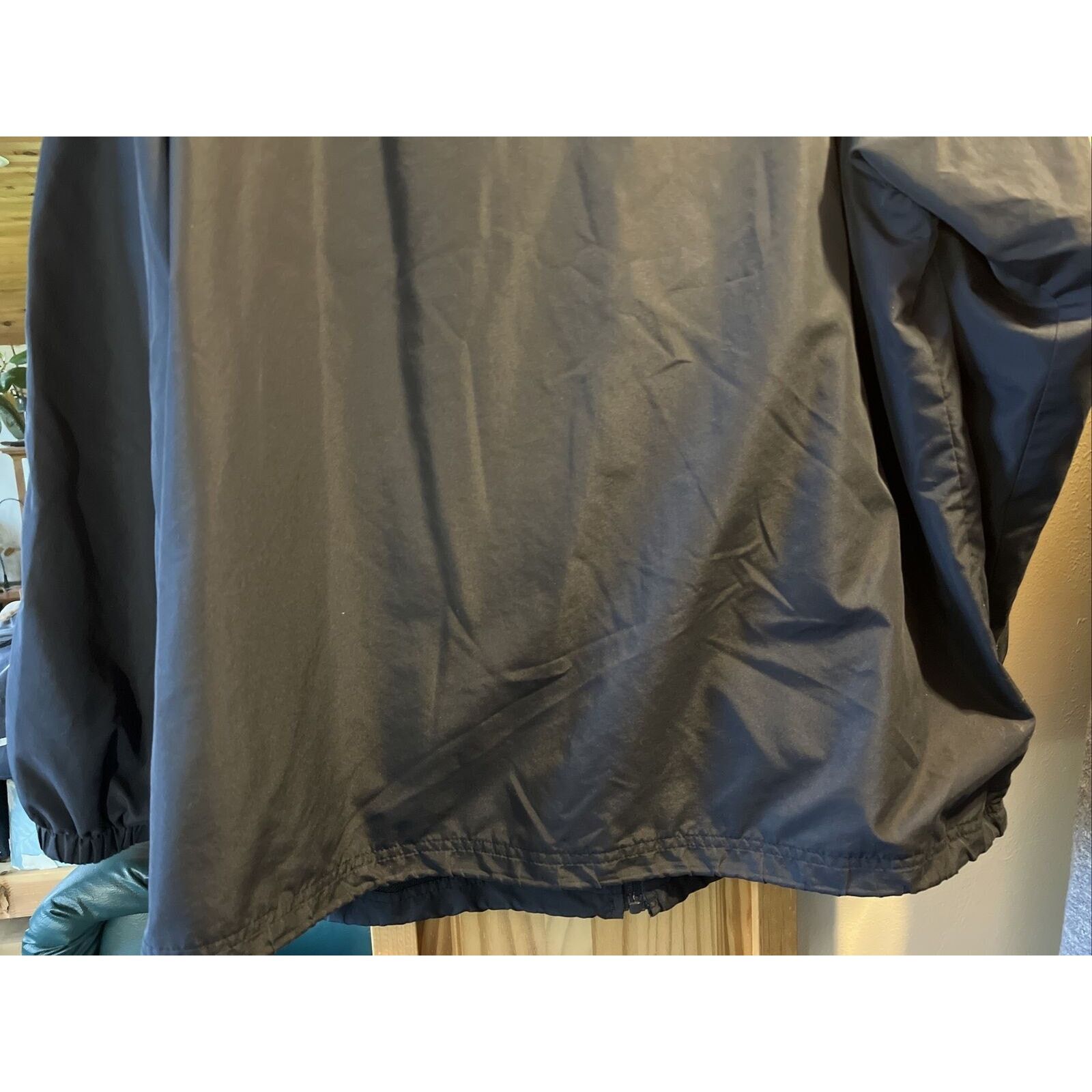 Tek Gear Tek Gear Men’s L Navy LS Zip up Mesh Nylon Poly Track Jacket Size US L / EU 52-54 / 3 - 12 Thumbnail
