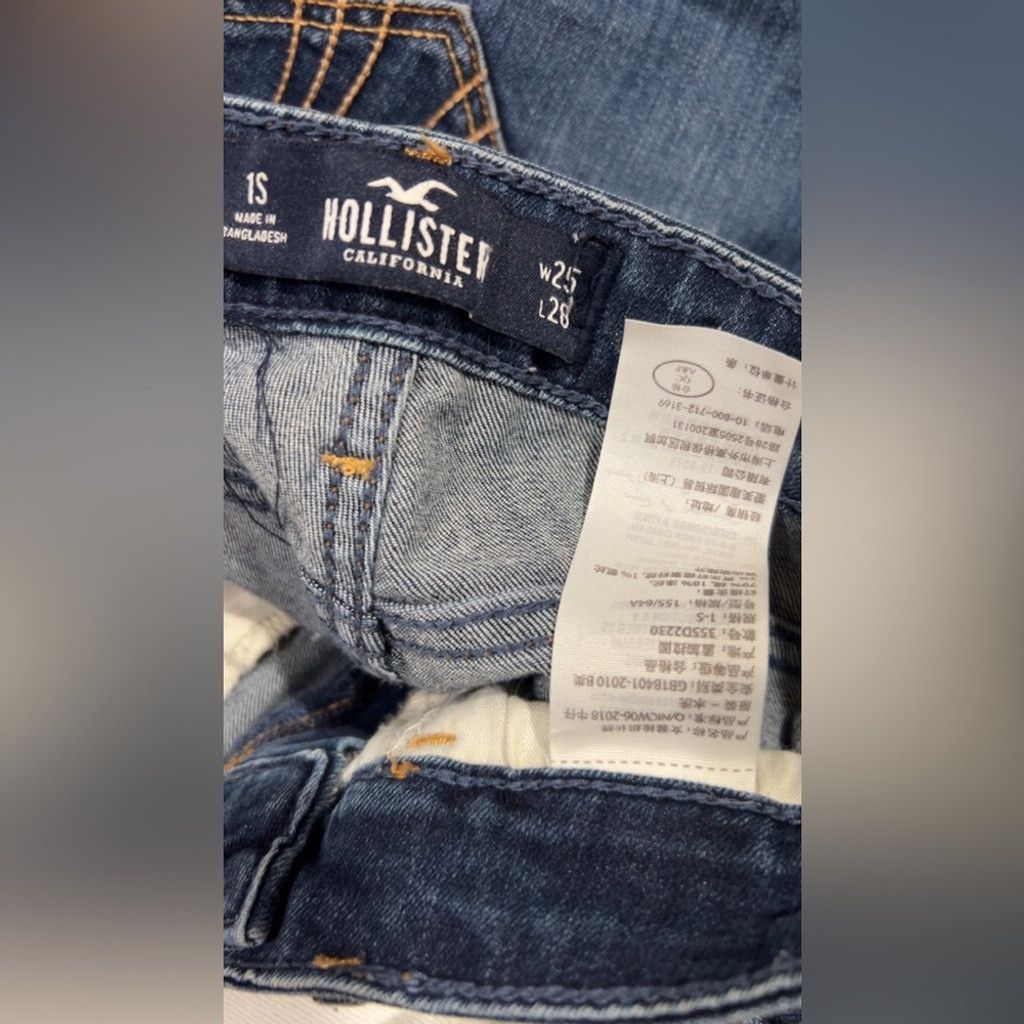 Hollister Hollister blue denim jeans w distressing #denim #distressed Size 25" / US 0 / IT 36 - 5 Thumbnail