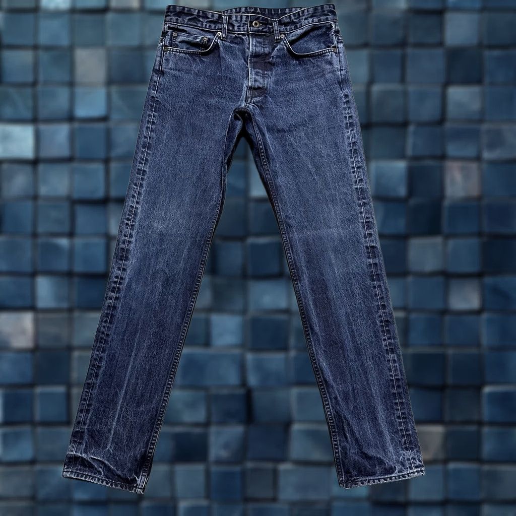 Railcar Fine Goods Railcar Fine Goods Jeans Mens Slim Fit Selvedge Denim Dark Wash Blue 32(32x32) Size US 32 / EU 48 - 1 Thumbnail