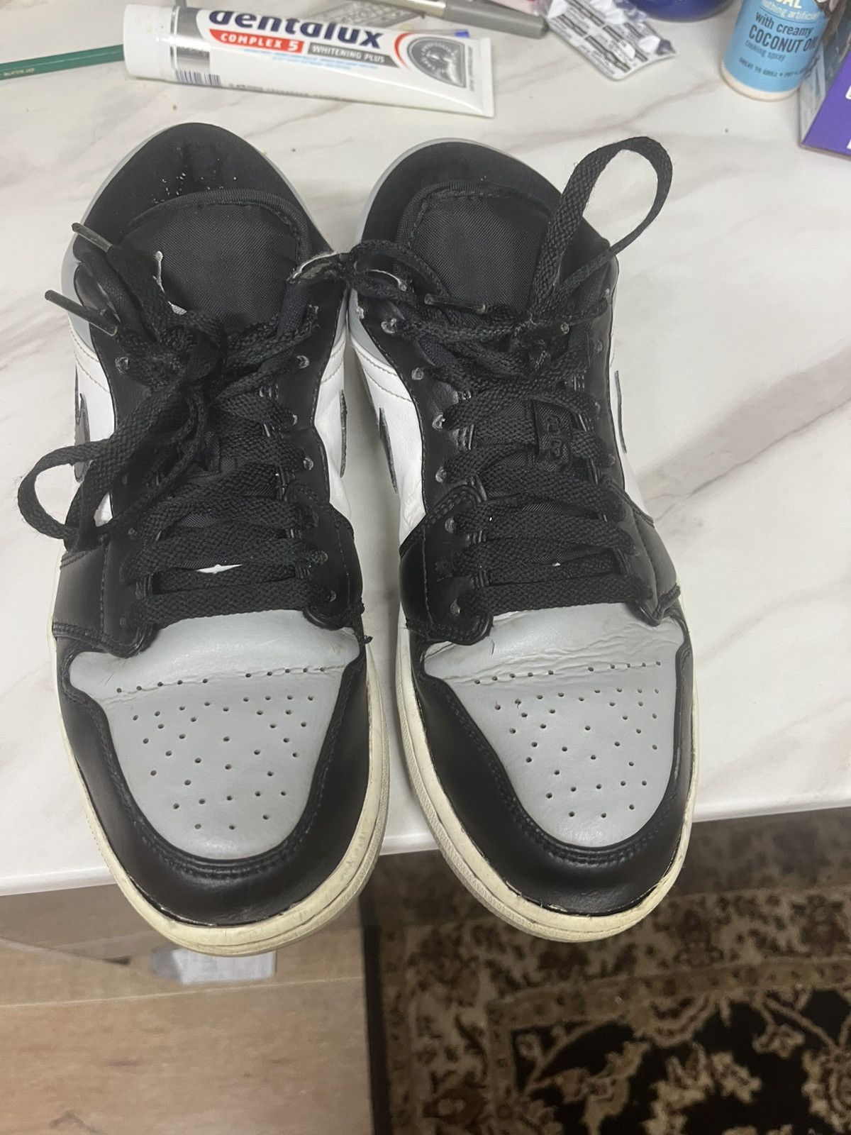 Jordan Brand Air Jordan 1 Low Black White Grey | UK 8.5 Size US 9.5 / EU 42-43 - 1 Thumbnail
