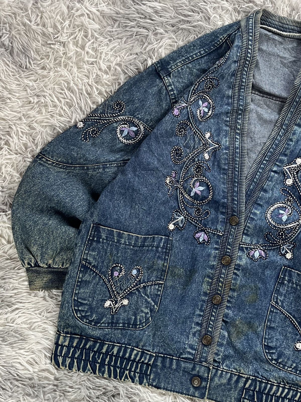 Vintage Vintage Bora Jeans jacket Size US S / EU 44-46 / 1 - 4 Thumbnail