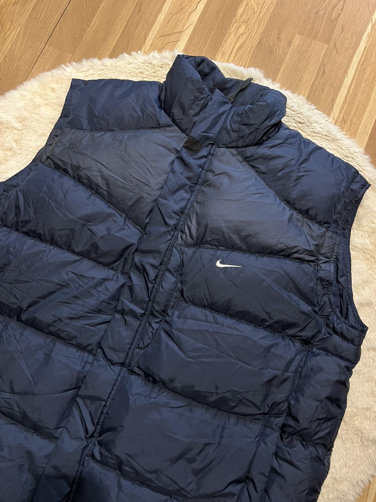 Nike Nike vintage puffer vest mini swoosh 2000s drill Size US XXL / EU 58 / 5 - 4 Thumbnail