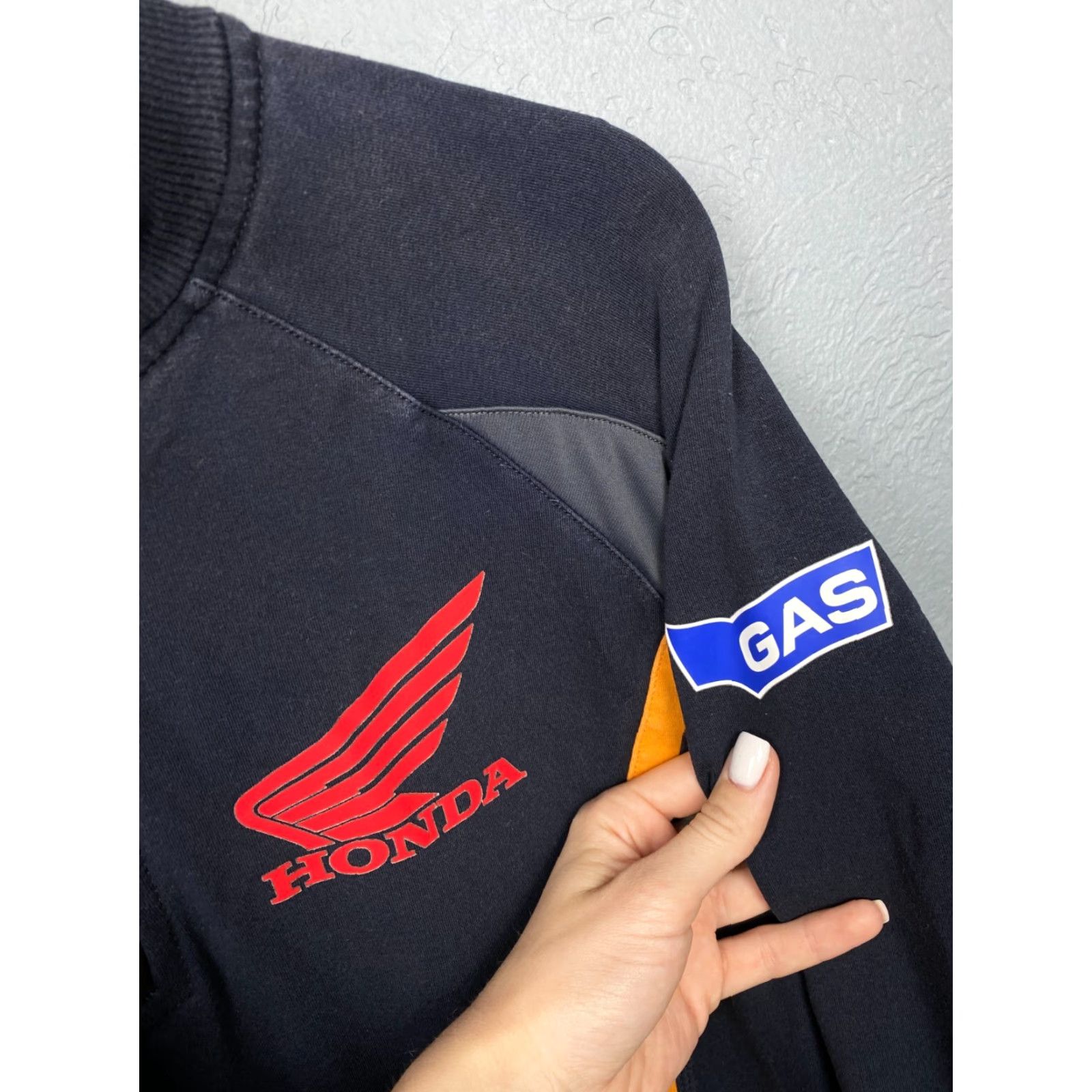 Honda Honda Racing Team Vintage 1/4 Zip Sweatshirt Mens XL Blue Size US XL / EU 56 / 4 - 4 Thumbnail