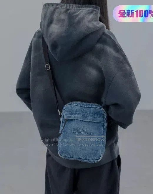 uniform experiment uniform experiment Denim Shoulder Bag. Size ONE SIZE - 2 Thumbnail