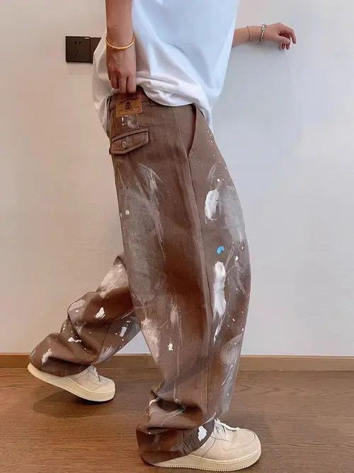 Japanese Brand Vintage Street Graffiti Hand Brushed Workwear Casual Pants Size US 34 / EU 50 - 5 Thumbnail