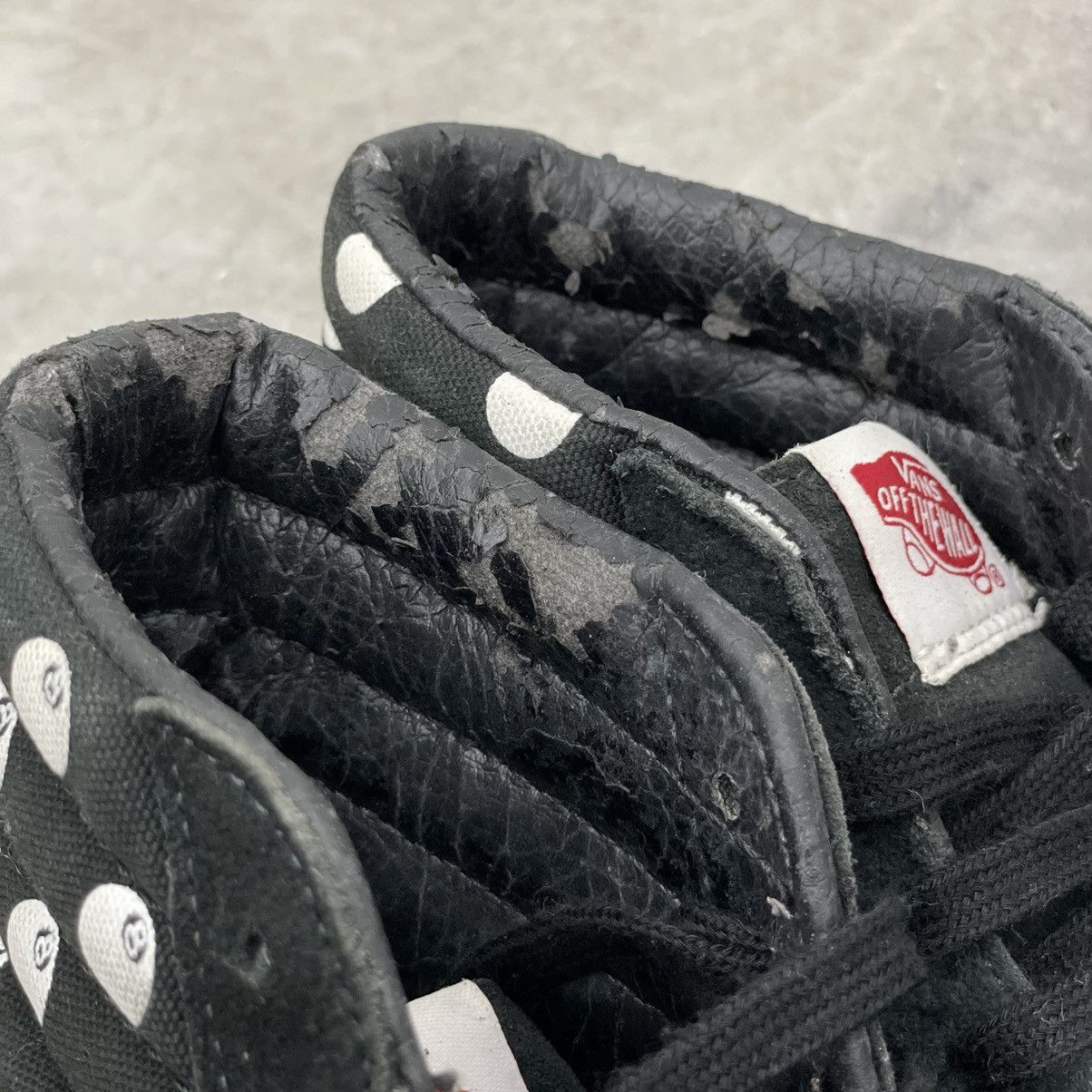 Stussy × Vans Stussy x Vans Vault Sk8-Hi LX 8-Ball UK7.5 Black White Rare Size US 8.5 / EU 41-42 - 10 Thumbnail