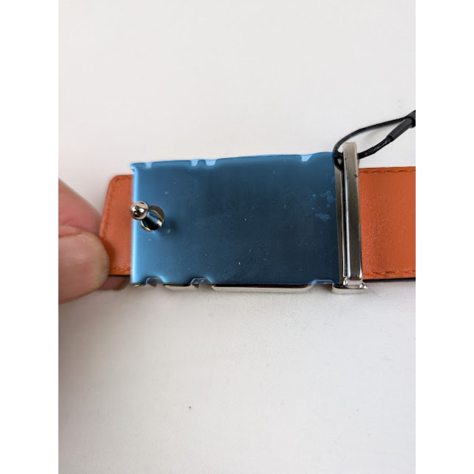 Amiri o1rshd1 Size: 90 / Pebbled Amiri Belt in Orange Size 36 - 6 Thumbnail