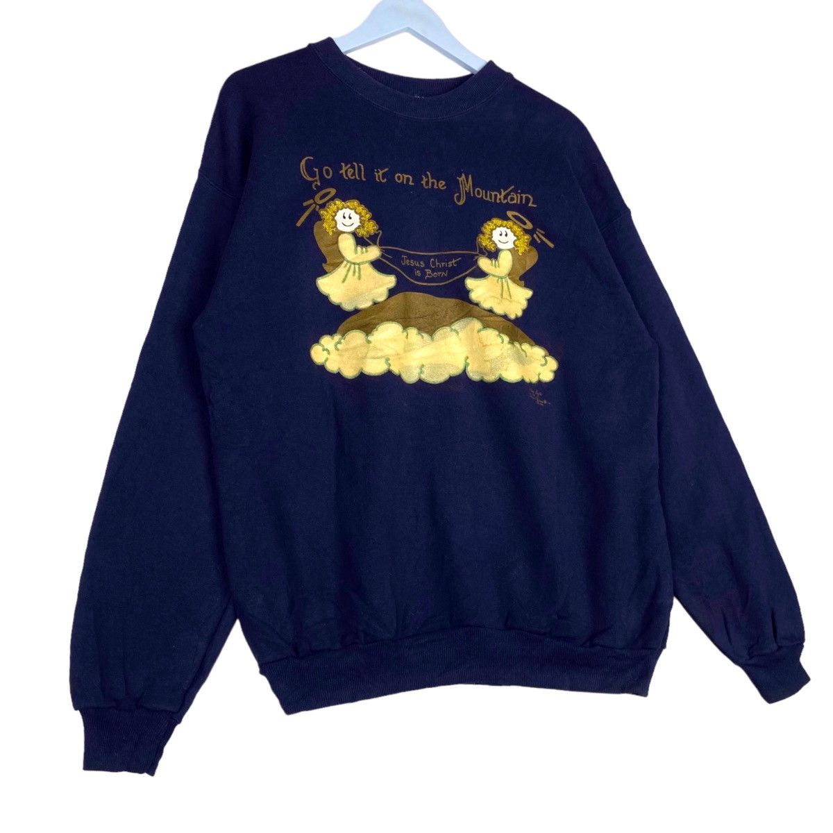 Hanes × Vintage Vintage Hanes Activewear Graphic Crewneck Sweatshirt Size L / US 10 / IT 46 - 3 Thumbnail