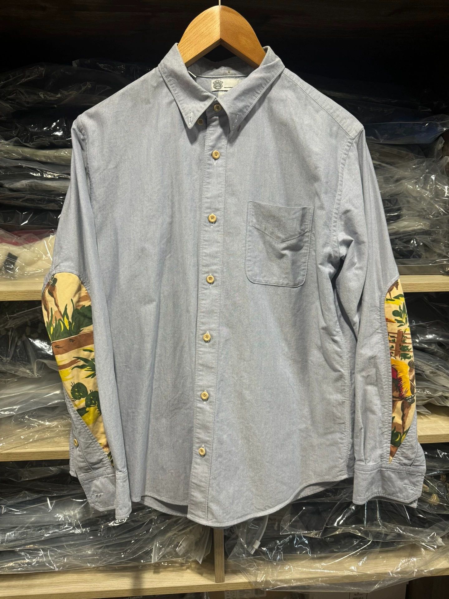 Visvim Visvim 14AW ALBACORE KAPA drip long sleeve shirt Size US M / EU 48-50 / 2 - 1 Thumbnail