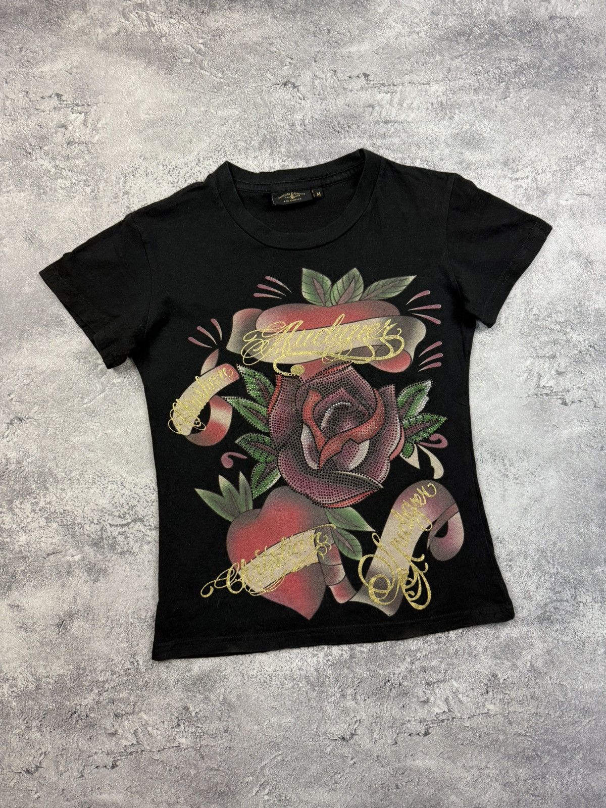 Christian Audigier Vintage Ed Hardy by Christian Audigier Big Logo Y2K T-Shirt Size M / US 6-8 / IT 42-44 - 3 Thumbnail