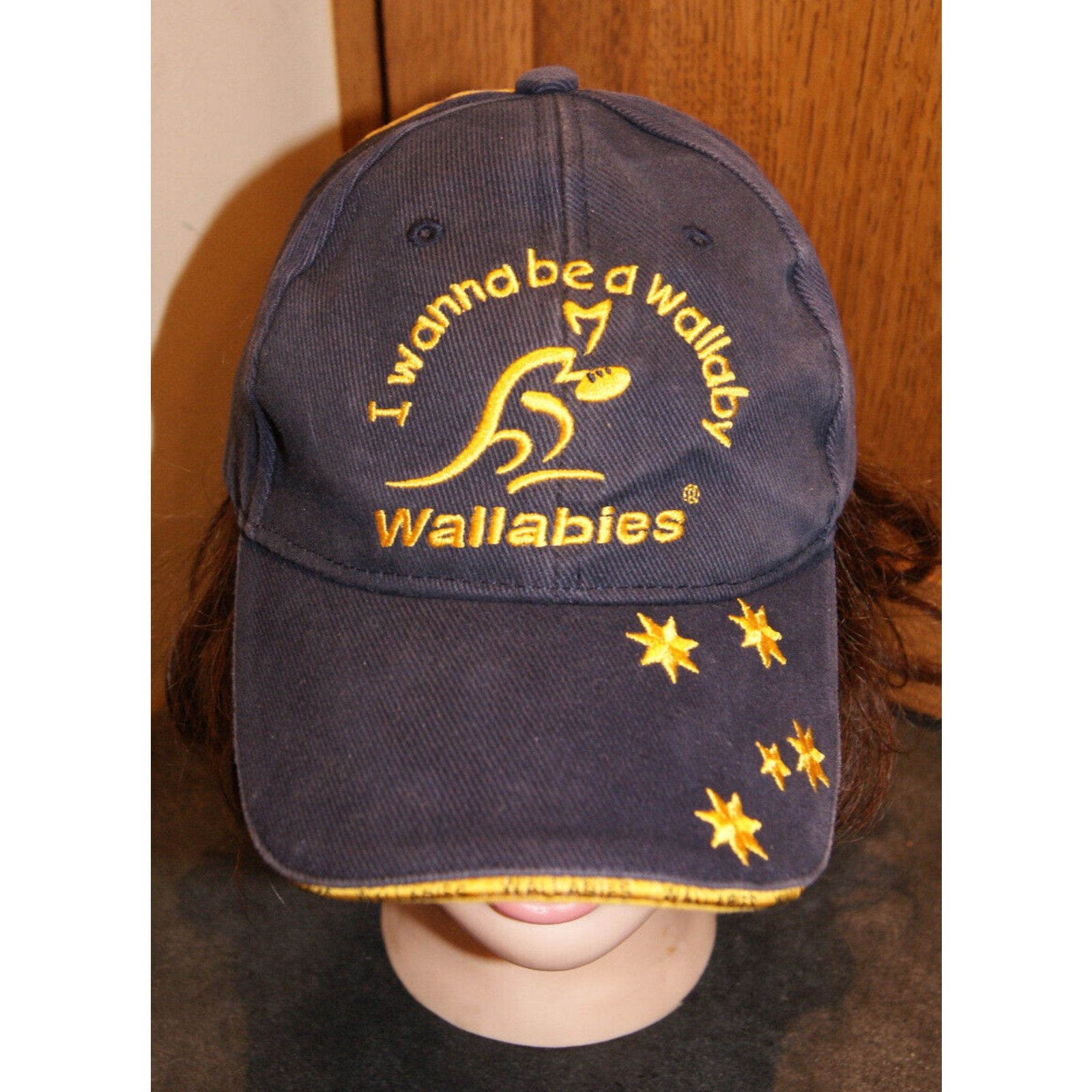 Cooper Wallabies Rugby Union Football Cap Australian Official Hat Size ONE SIZE - 1 Thumbnail