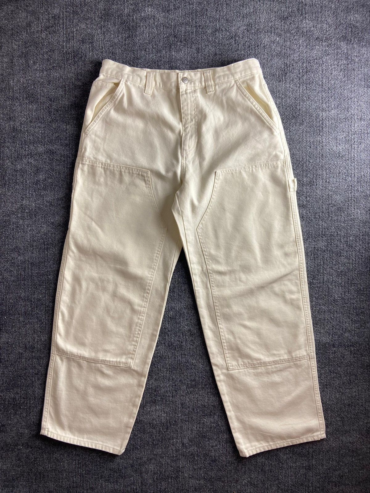 Stussy Stussy- Canvas Work Pant- Double Knee - Bone | Grailed