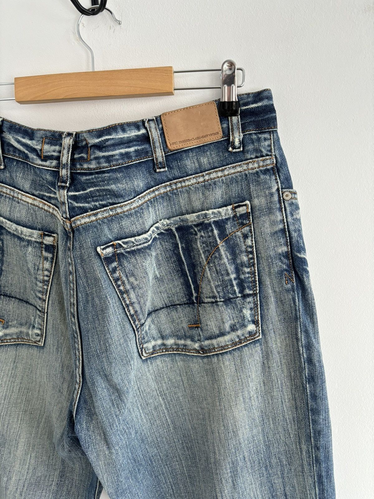 If Six Was Nine Vintage 00s Faded Straight Jeans Size US 39 - 5 Thumbnail