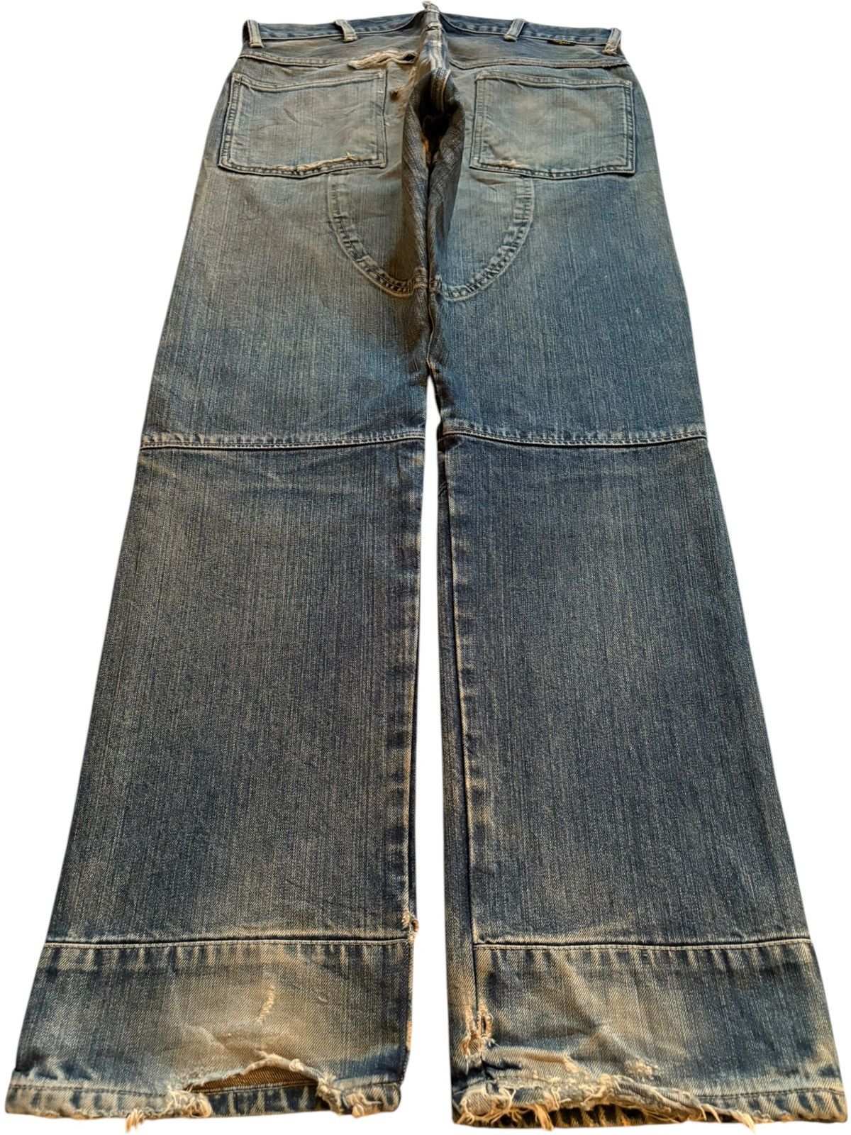 Japanese Brand Vintage Japanese Gowest Mud Wash Military Baggy Jeans Size US 34 / EU 50 - 2 Thumbnail