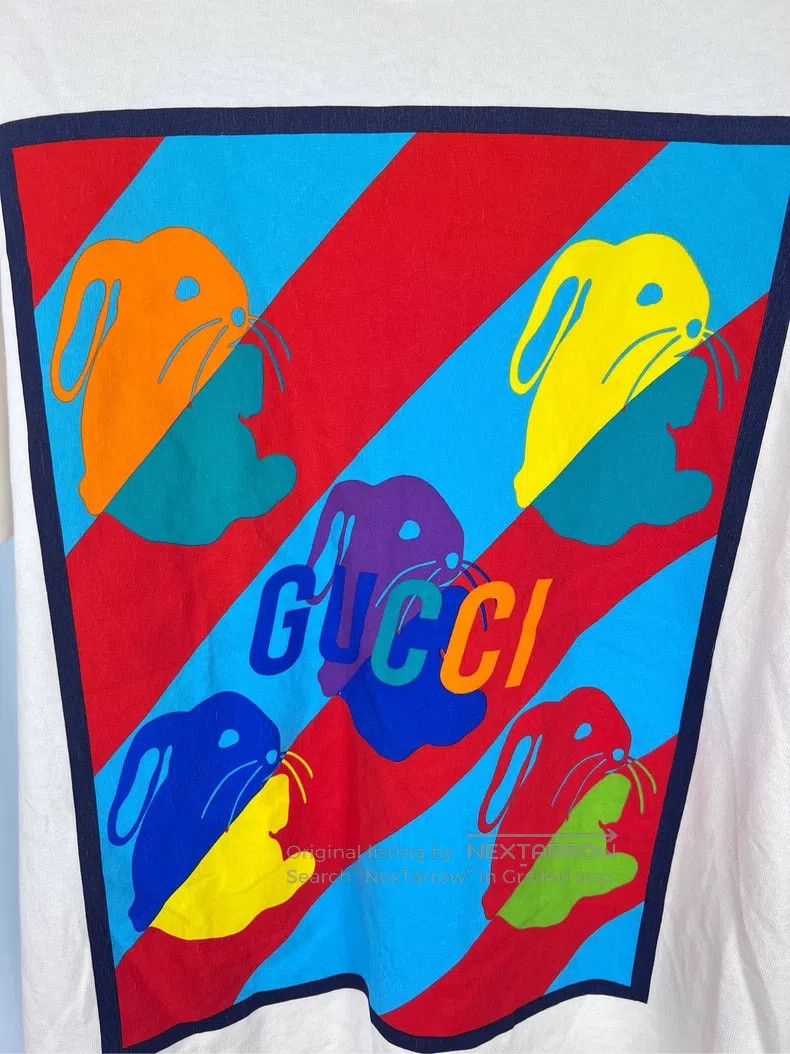 Gucci Gucci Year of the Rabbit printed round-neck short sleeves Size US XS / EU 42 / 0 - 3 Thumbnail