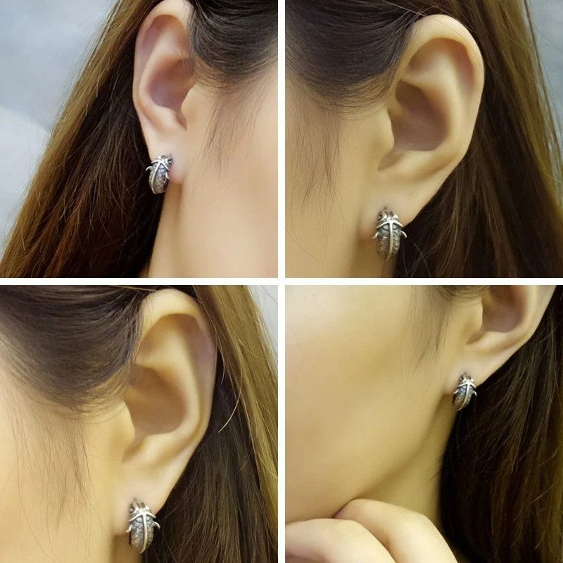 Jewelry Koi Fish Stud Earrings 925 Sterling Silver Ear Gift Size ONE SIZE - 3 Thumbnail