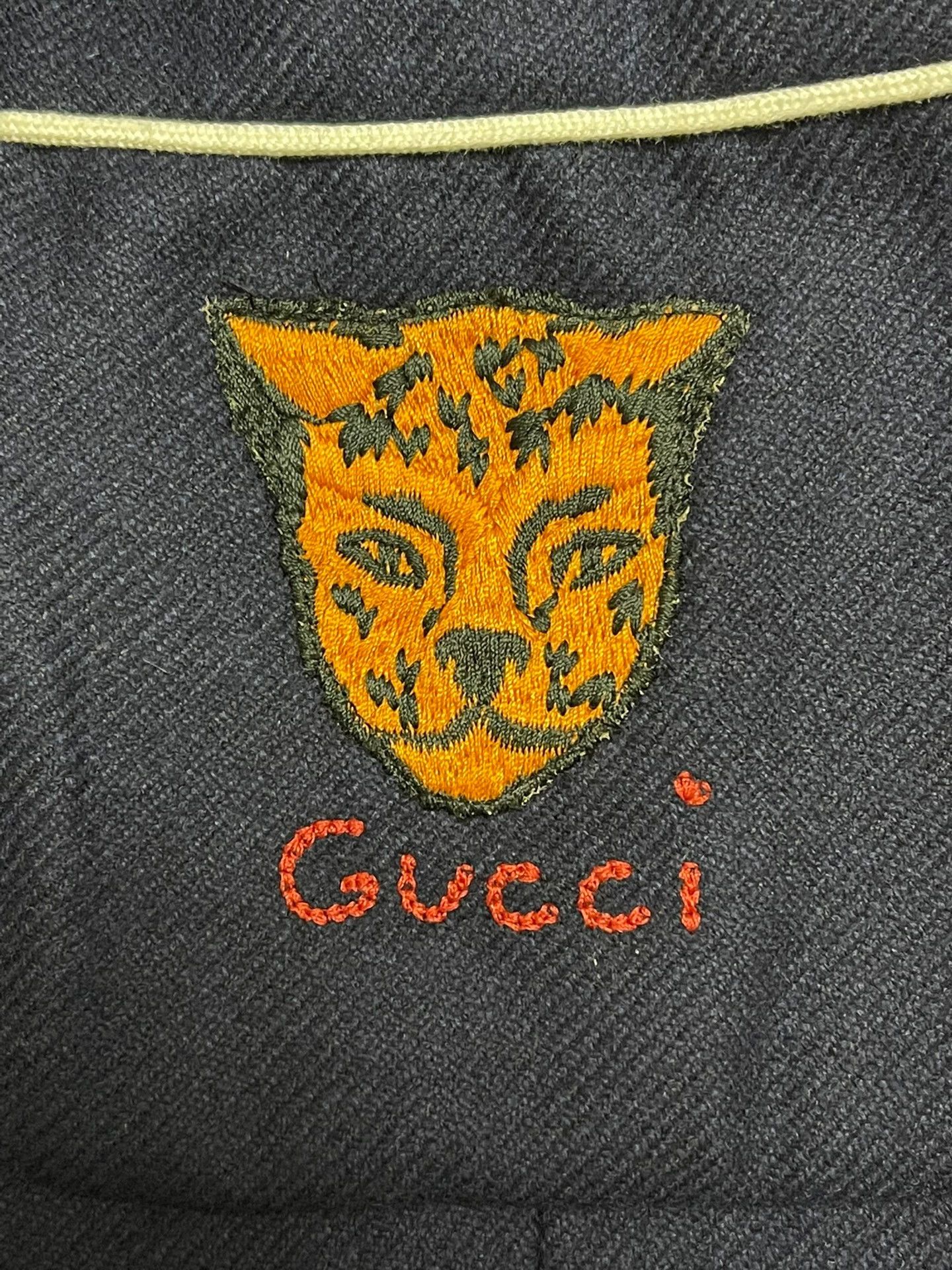 Gucci Gucci Runway OS Cashmere Blue 52 Men's Size 52R - 4 Thumbnail