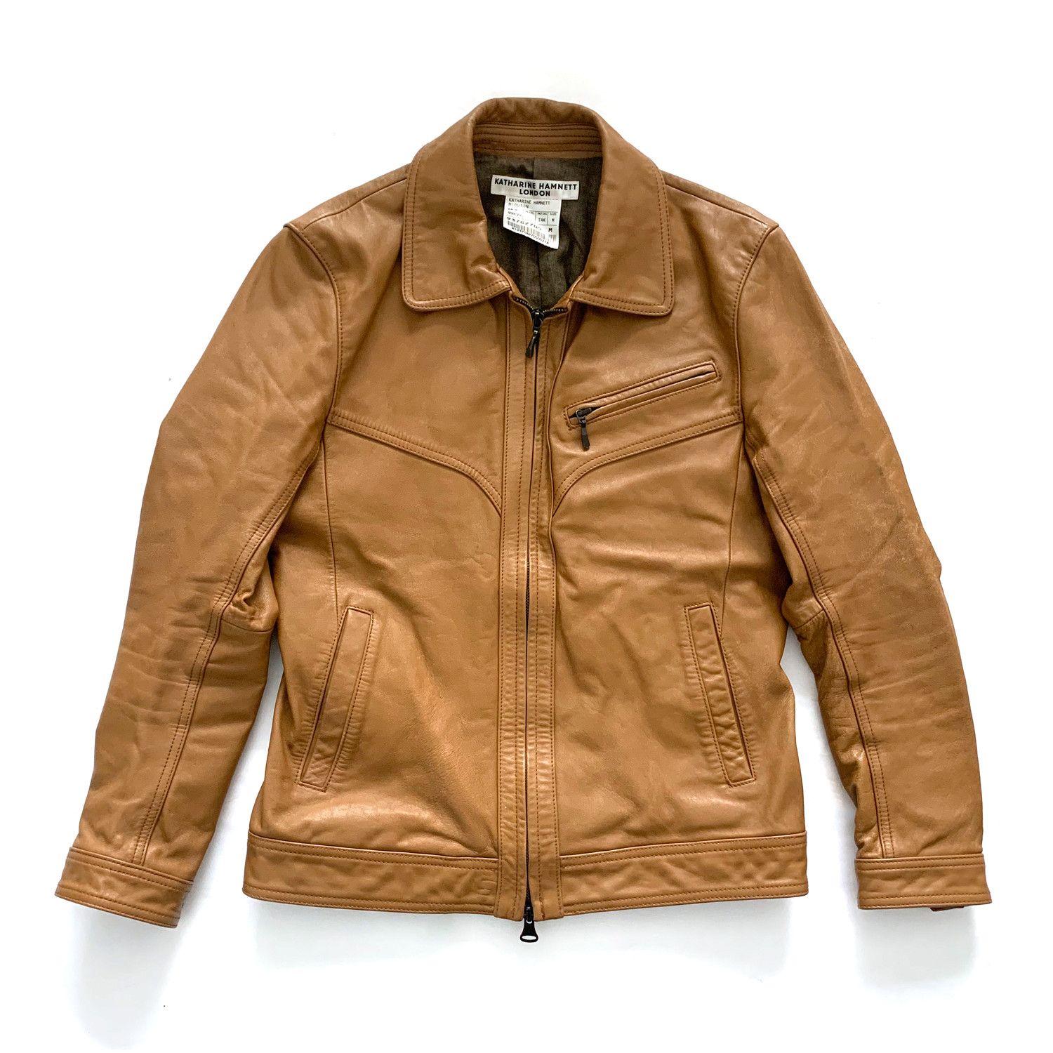 ジャケット・アウター OLD HAMNETT LEATHER TAILORED JACKET Vintage leather-effect biker jacket | Alcott | Women's Jackets