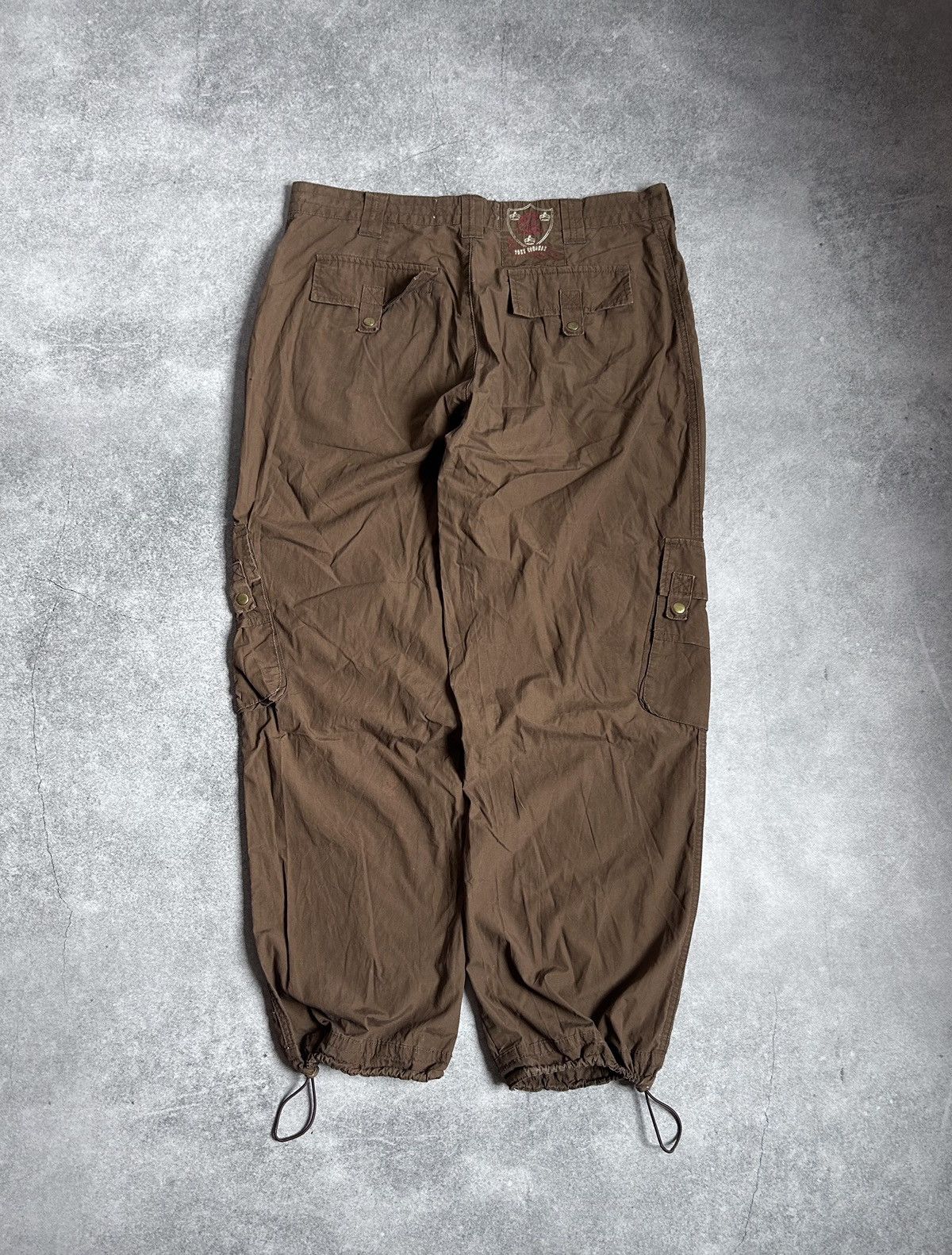Japanese Brand × Vintage Vintage Three Crowns Japanese brand parachute pants y2k Size US 34 / EU 50 - 2 Thumbnail