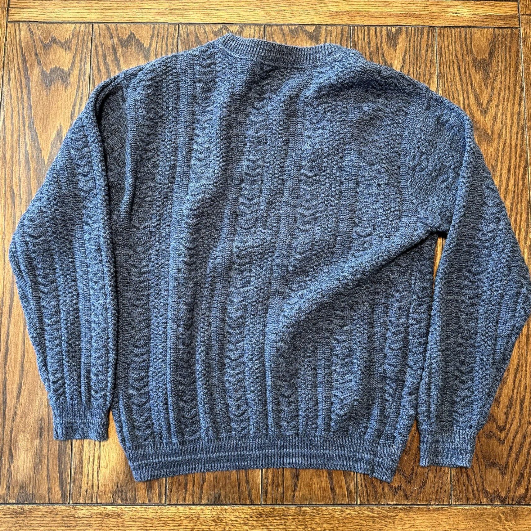Bill Blass VINTAGE Bill Blass Sweater Large Blue Cable Knit Crew Neck Dad Grandpa Classic Mens L Blue Collection Size US L / EU 52-54 / 3 - 4 Thumbnail