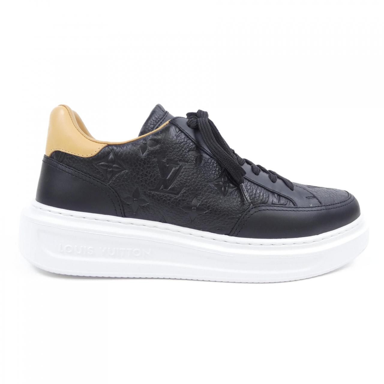Louis Vuitton Louis Vuitton Louis Vuitton Beverly Hills Line Monogram Embossed Sneakers Leather Shoes DUTY FREE for USA Size ONE SIZE - 1 Thumbnail