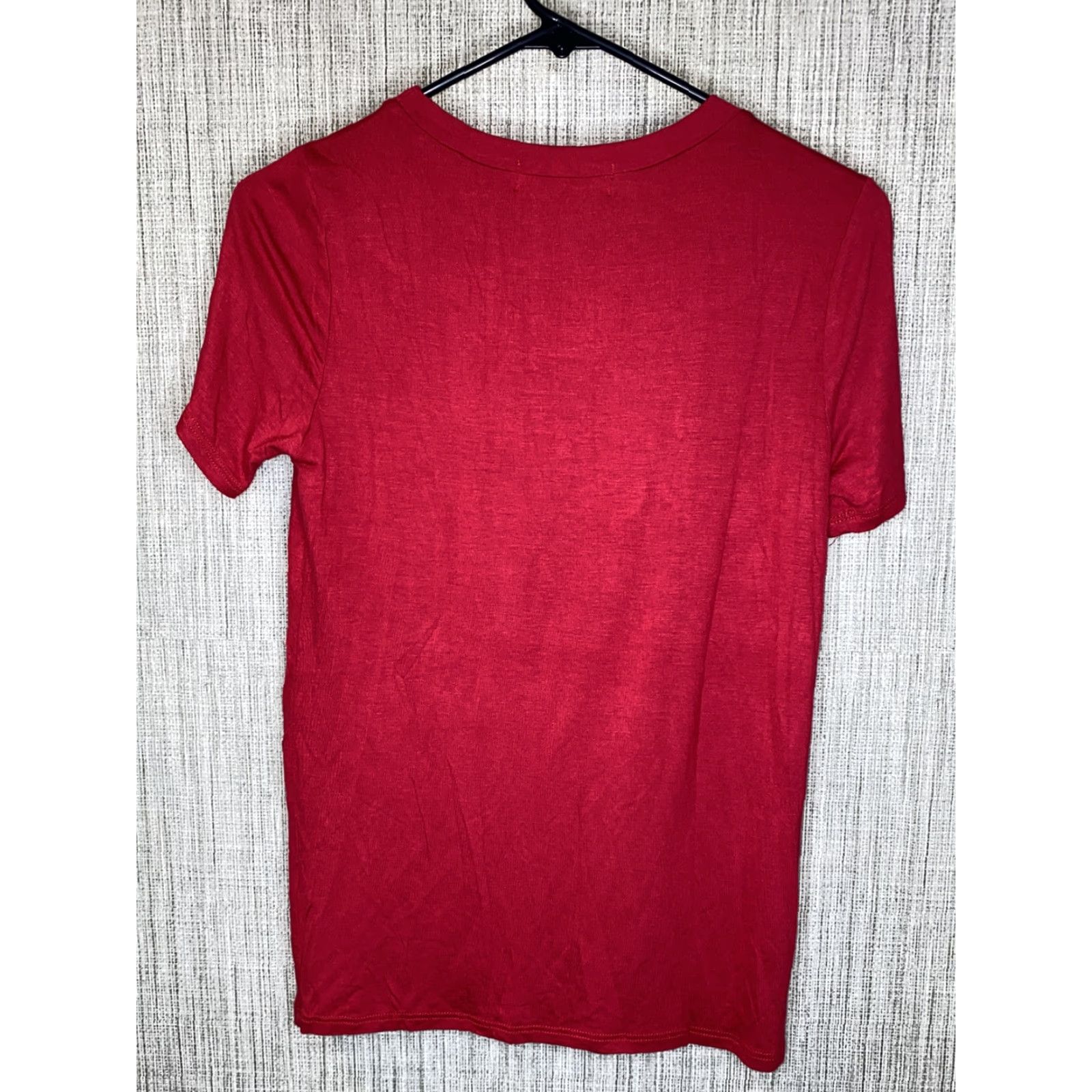 Vintage My Land Womens Red Short Sleeve T-Shirt Size S Size S / US 4 / IT 40 - 3 Thumbnail
