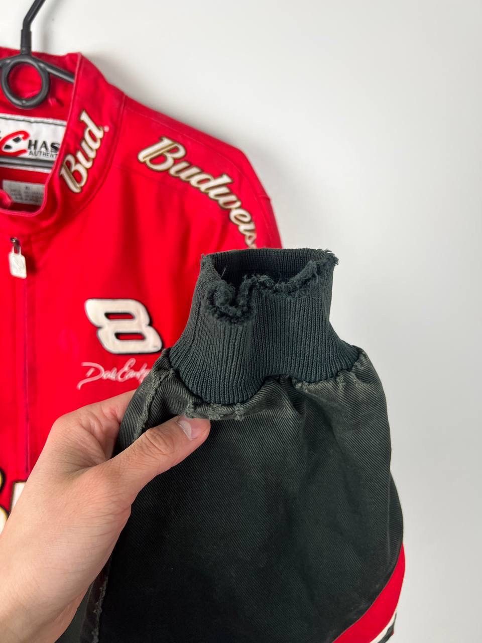 Vintage Budweiser NASCAR 90s racing jacket size XL Size US XL / EU 56 / 4 - 5 Thumbnail