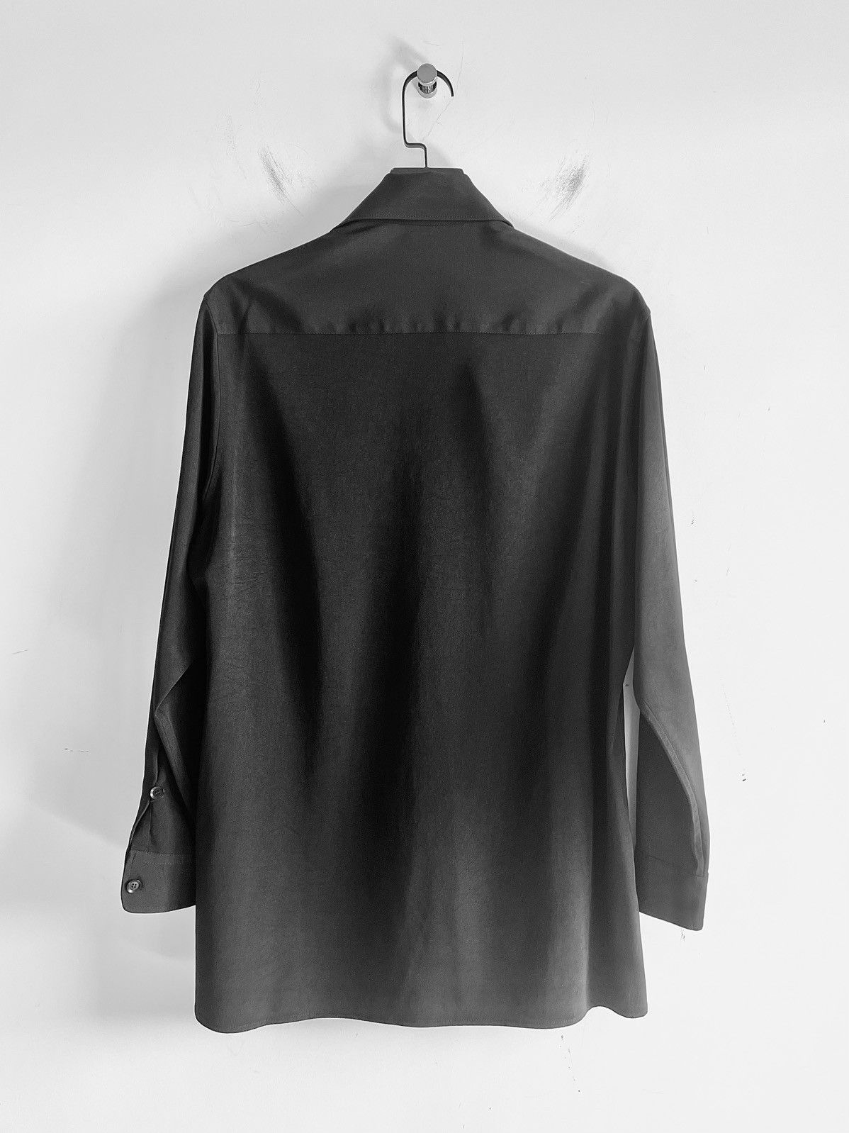 Yohji Yamamoto Yohji Yamamoto - TA/TUXEDO Broad China Long Sleeve Blouse Size M / US 6-8 / IT 42-44 - 2 Thumbnail