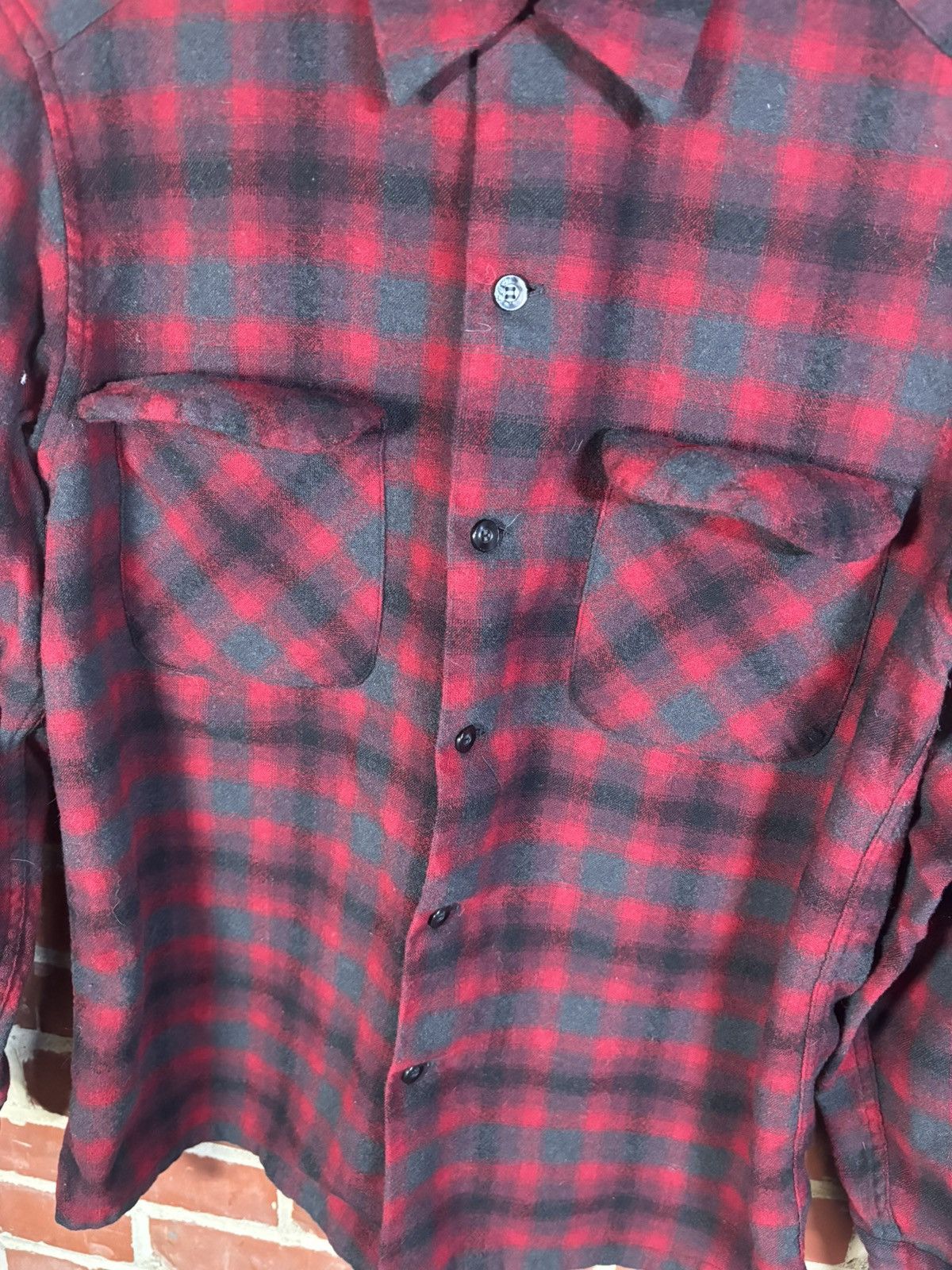 Pendleton Vintage 50s Pendleton Button Up Virgin Wool Shirt Sz M Size US M / EU 48-50 / 2 - 2 Thumbnail