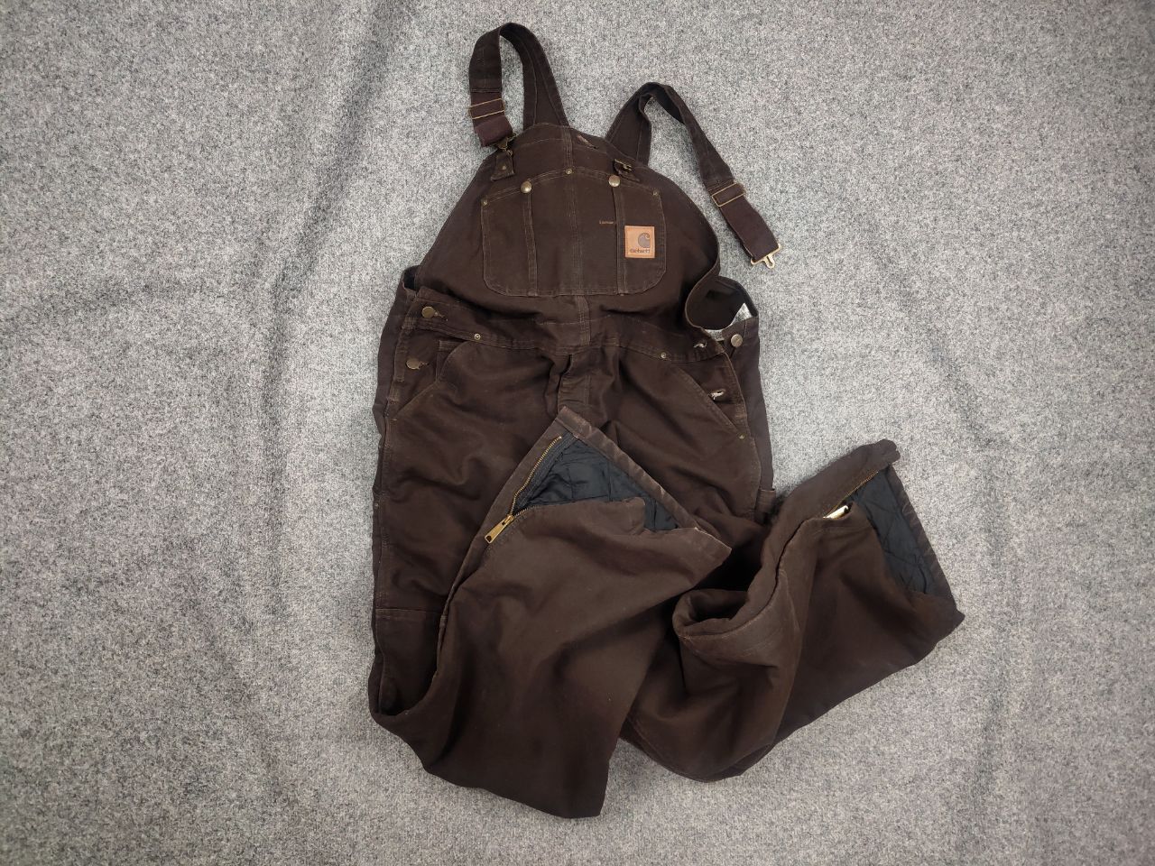 Carhartt Vintage Carhartt Baggy double knee Work canvas overalls USA Size US 36 / EU 52 - 1 Thumbnail