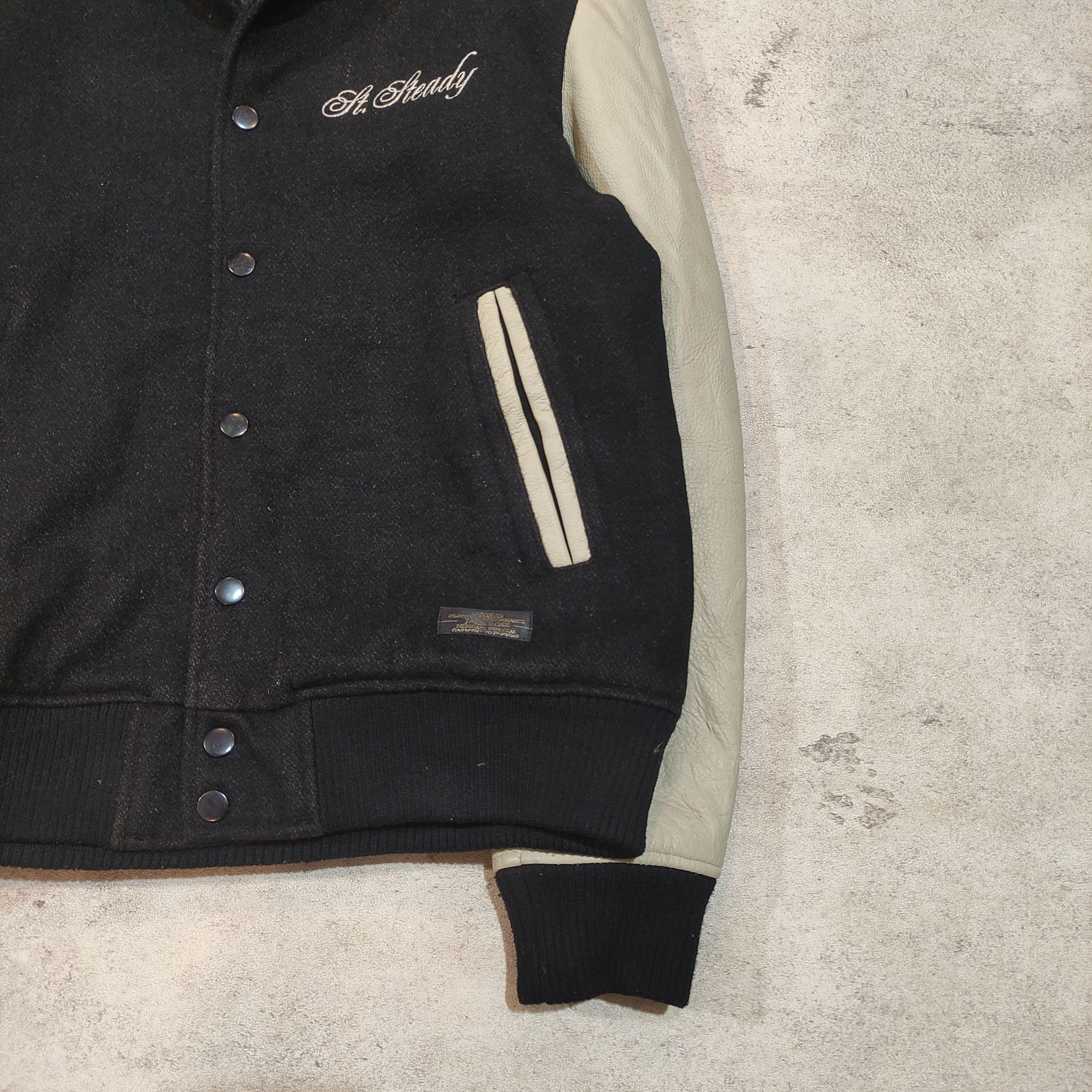 JACKROSE Rare!! JACKROSE VARSITY LEATHER JACKET ARCHIVE 2000s Size US M / EU 48-50 / 2 - 8 Thumbnail