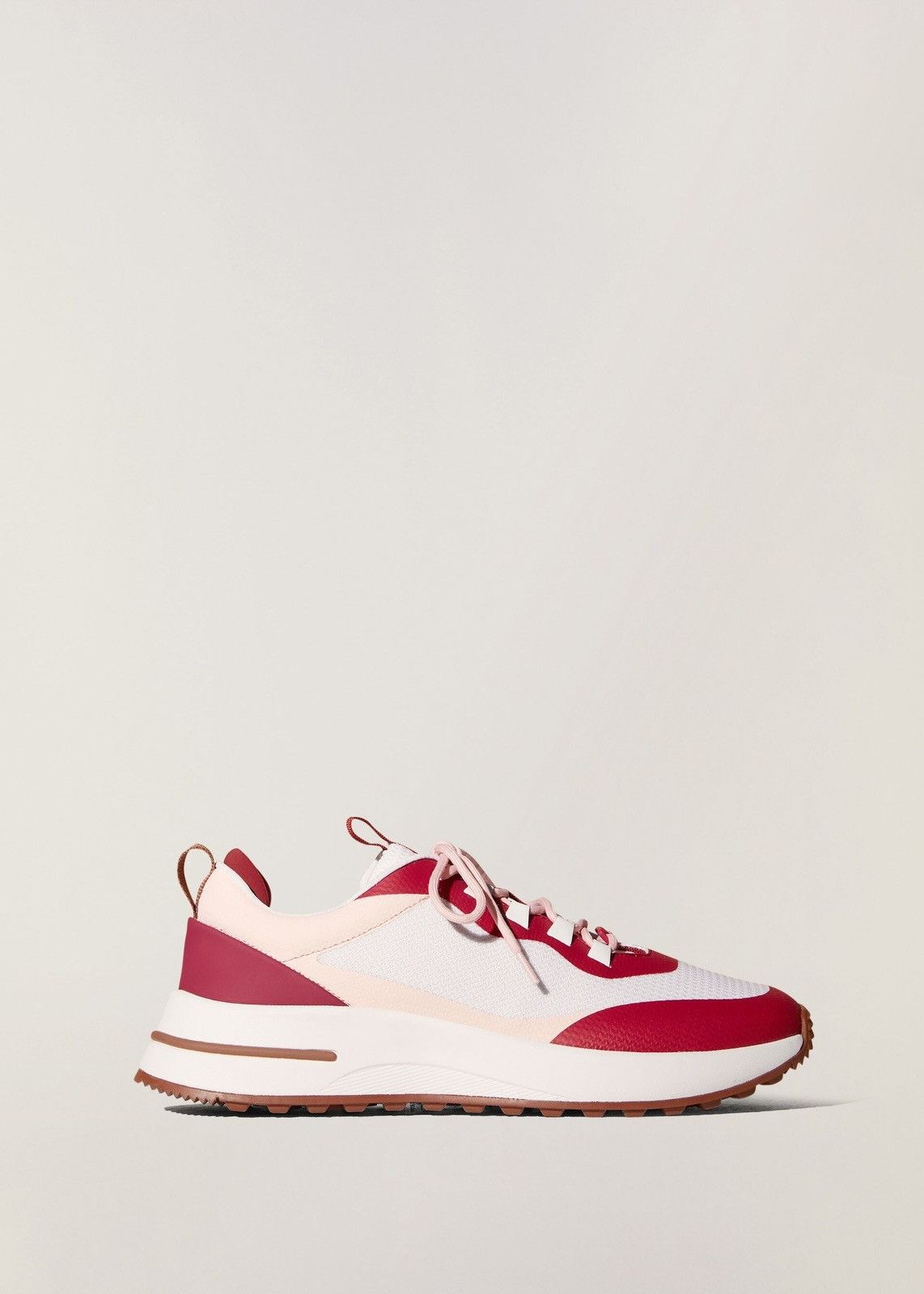 image of Loro Piana O1Loc1C0224 Low-Top Sneakers In Red White, Women's (Size 12)