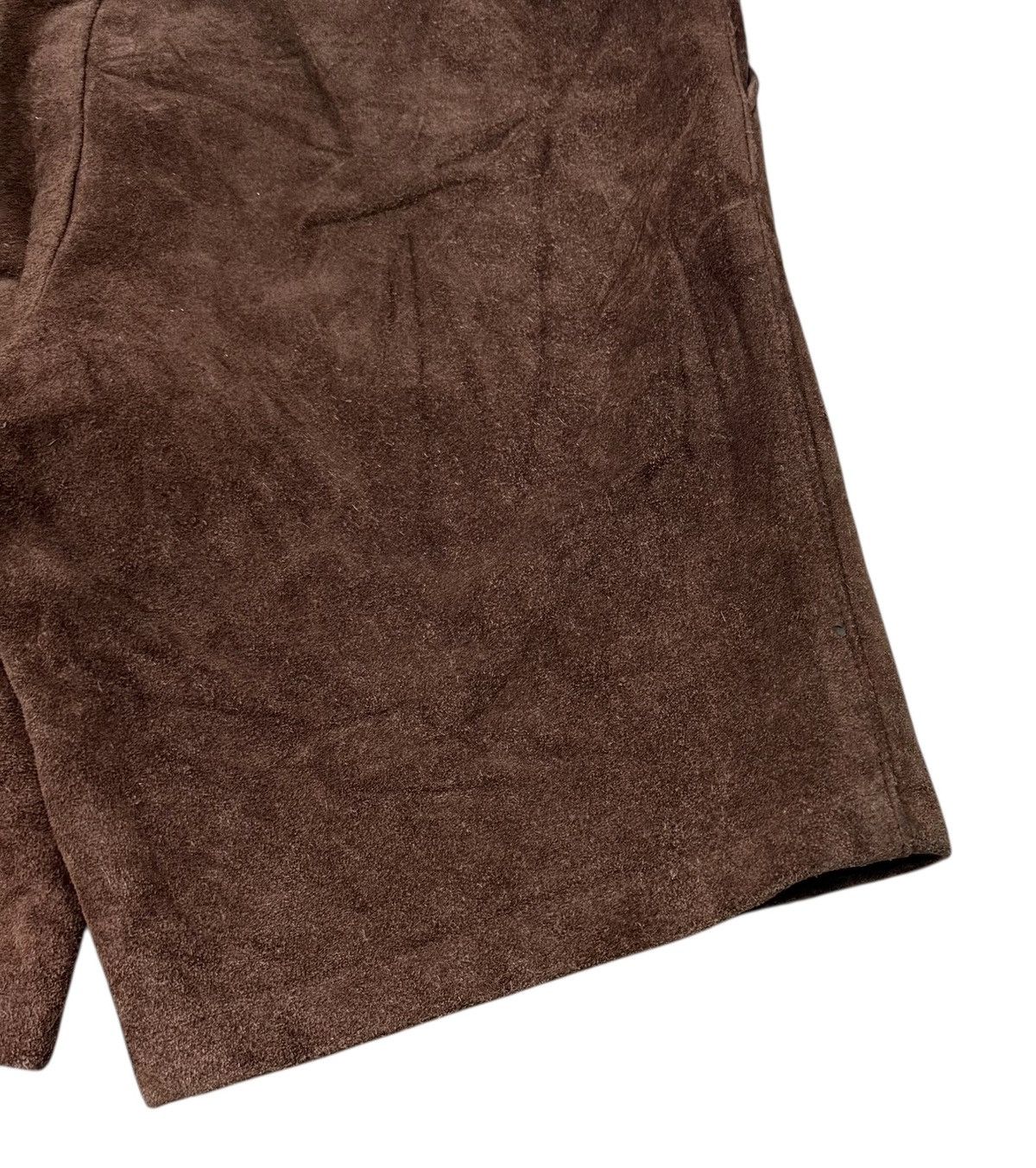 Schott Vintage Schott NYC Made In USA Suede Leather Short Pants Size US 30 / EU 46 - 9 Thumbnail