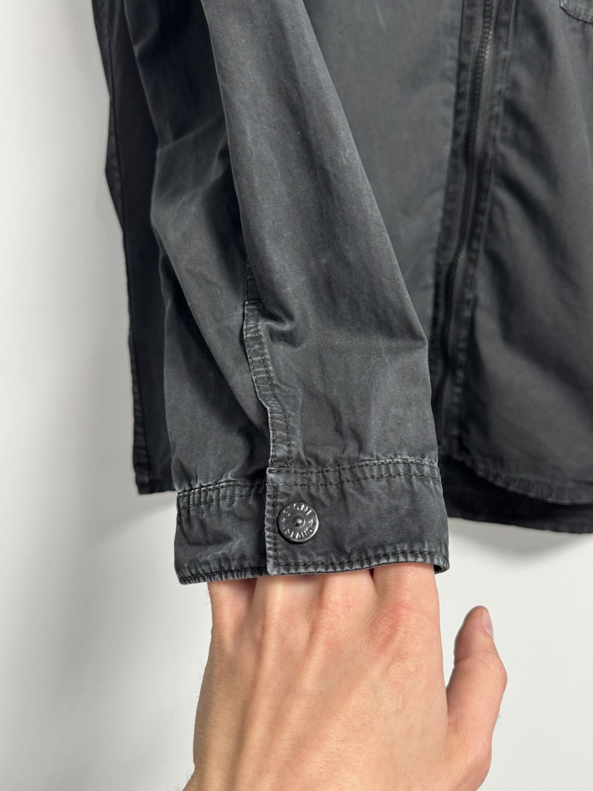 Stone Island Stone Island Vintage Overshirt Jacket Black Full Zip Compass Size US XXL / EU 58 / 5 - 8 Thumbnail