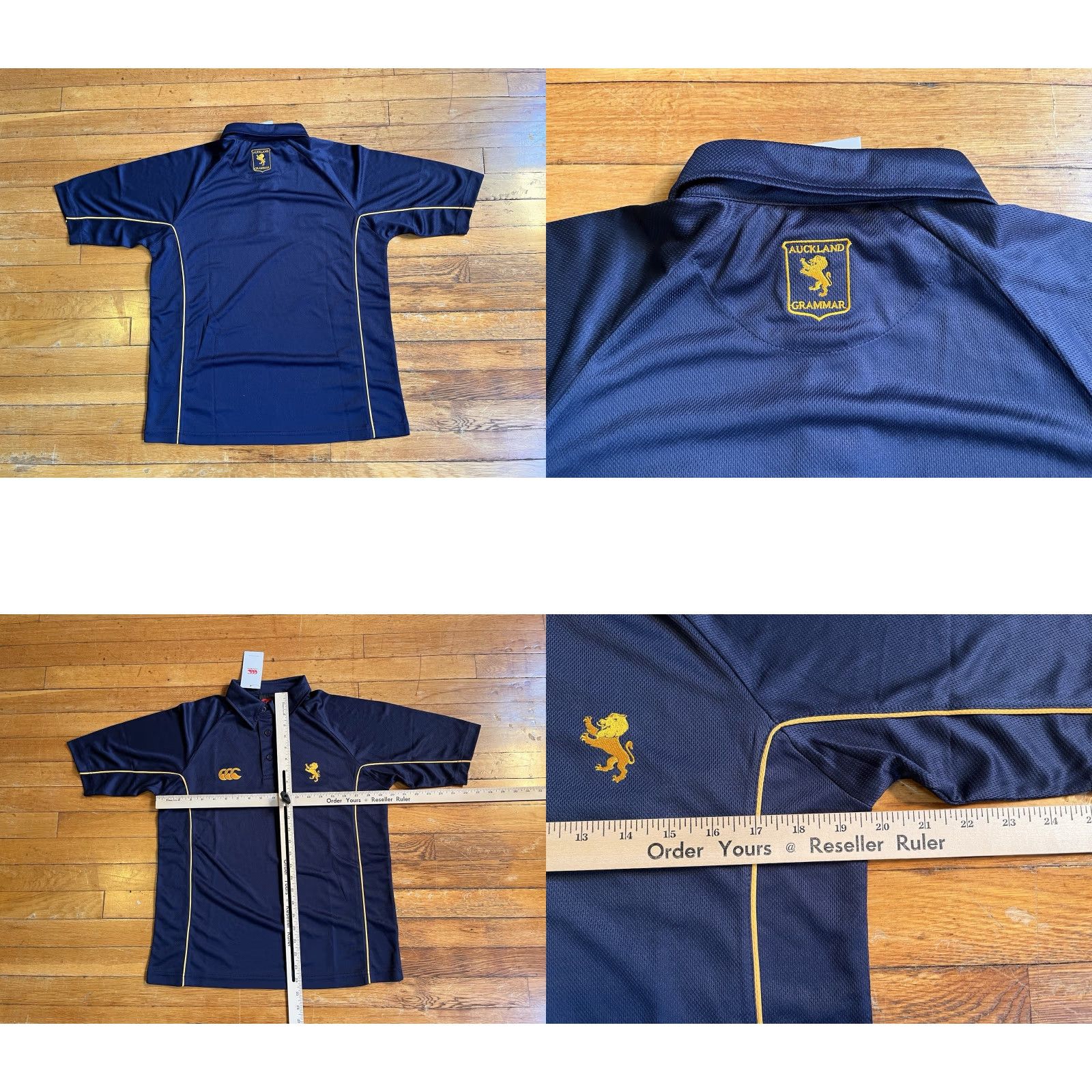 Vintage VINTAGE Canterbury New Zealand Auckland Grammar Sports Polo Mens XXS Blue Rugby Size US XXS / EU 40 - 8 Thumbnail