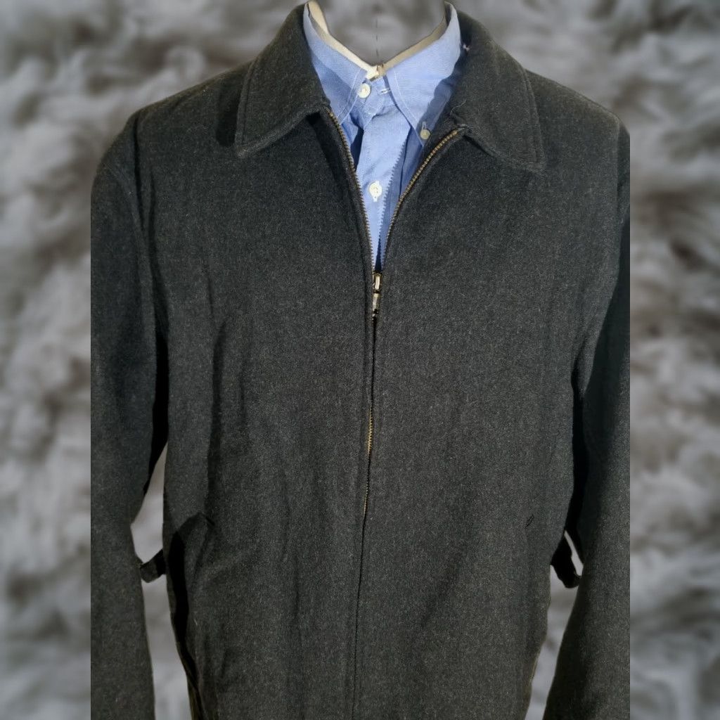 Polo Ralph Lauren Polo Ralph Lauren Jacket Wool Tweed Full Zip Pea Coat Gray XL Men Size US XL / EU 56 / 4 - 1 Thumbnail