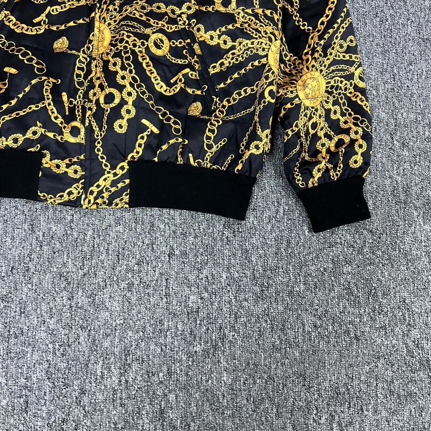 Celine CELINE SIZE 38 Chain print on the baseball uniform jacket| Size US M / EU 48-50 / 2 - 4 Thumbnail