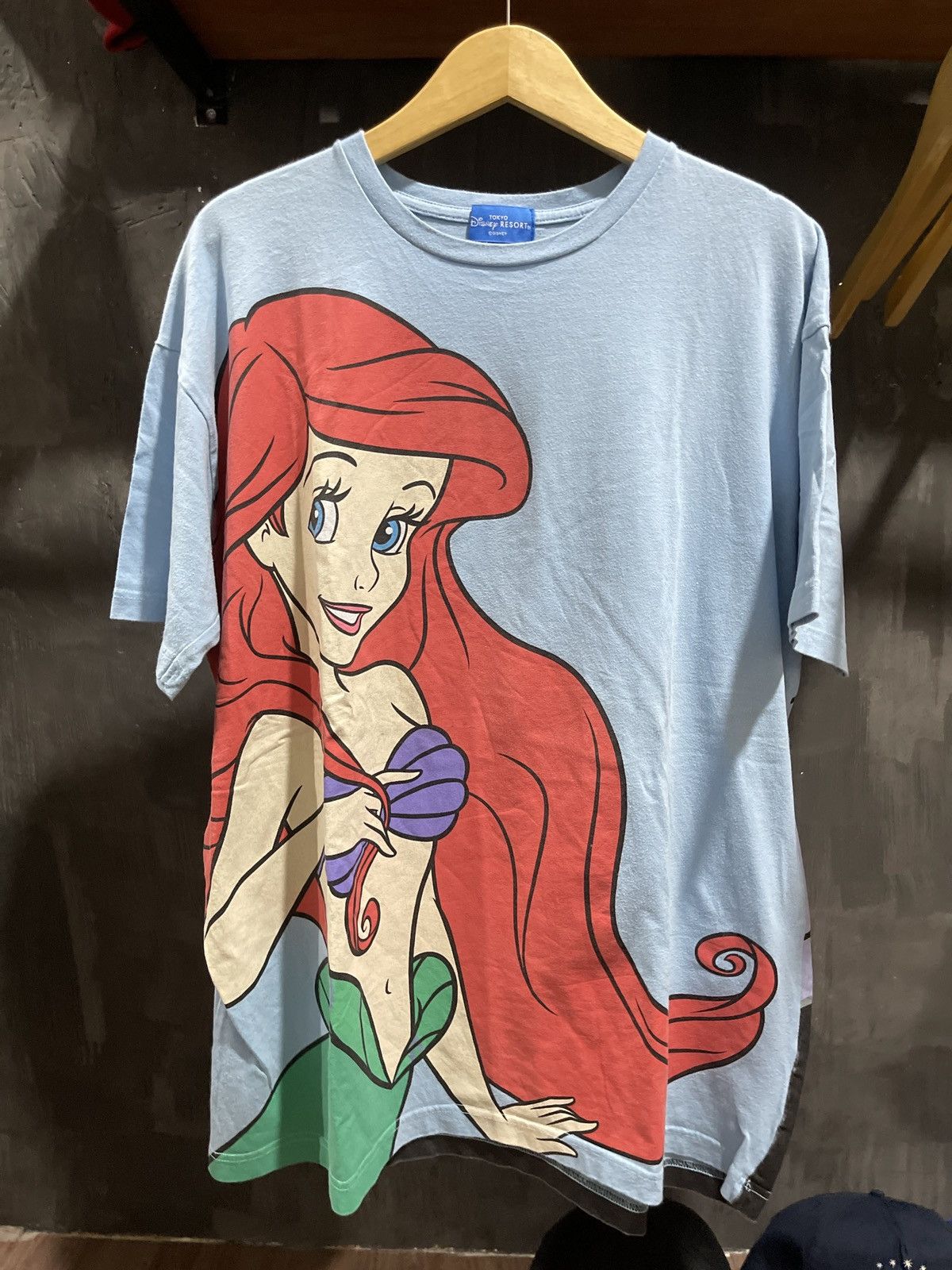 Image of Vintage Disney The Little Mermaid T Shirt in Blue, Men's (Size XL)