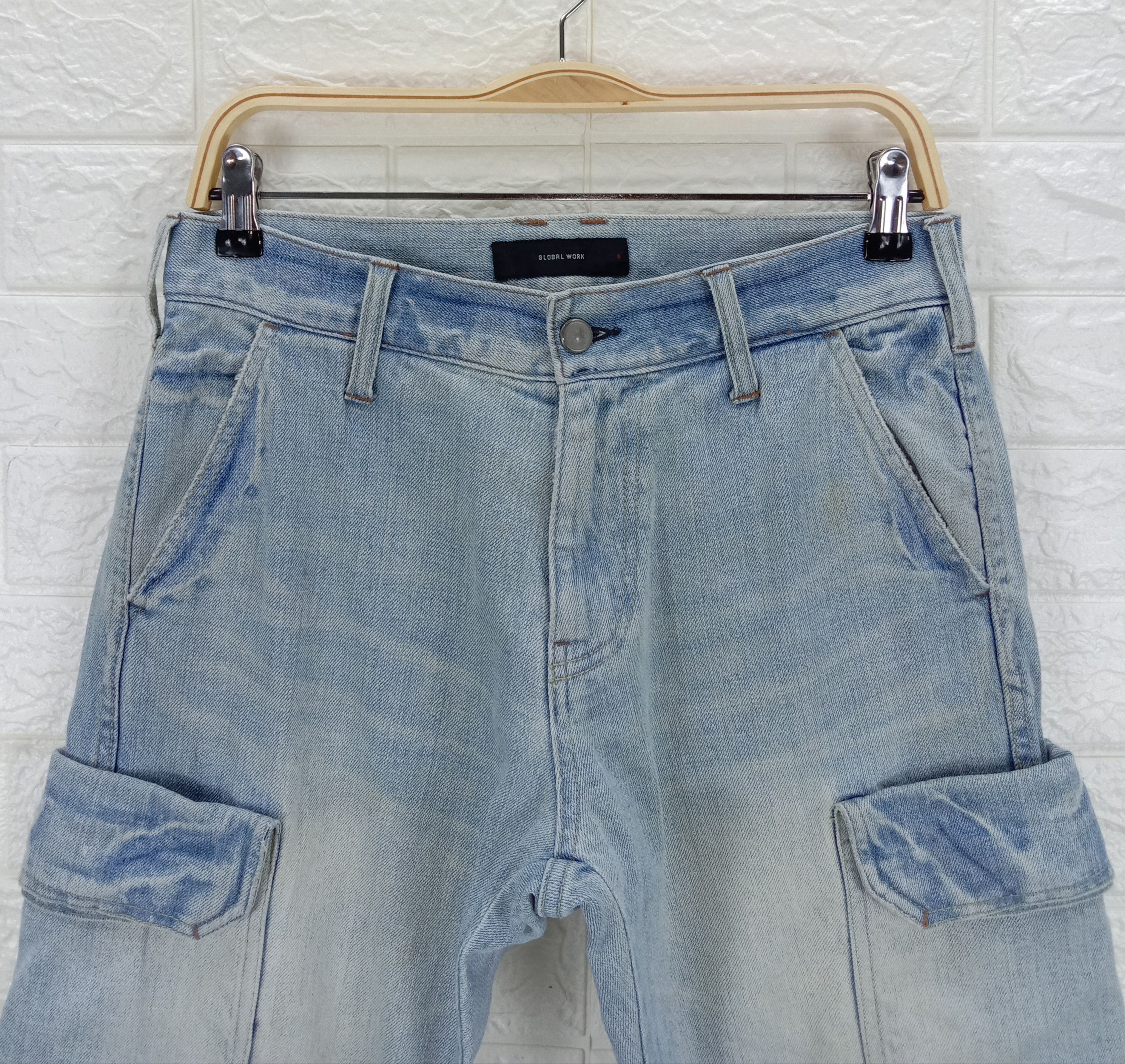 Global Work Vintage Global Work Multi Pocket Cargo Jeans Size US 30 / EU 46 - 2 Thumbnail