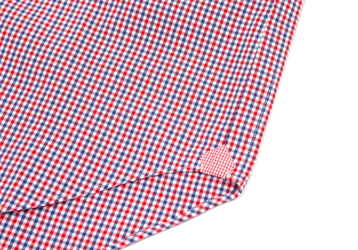 Junya Watanabe Gingham Check Short Sleeve Button-Down Shirt Red/Blue/White Size US S / EU 44-46 / 1 - 11 Thumbnail