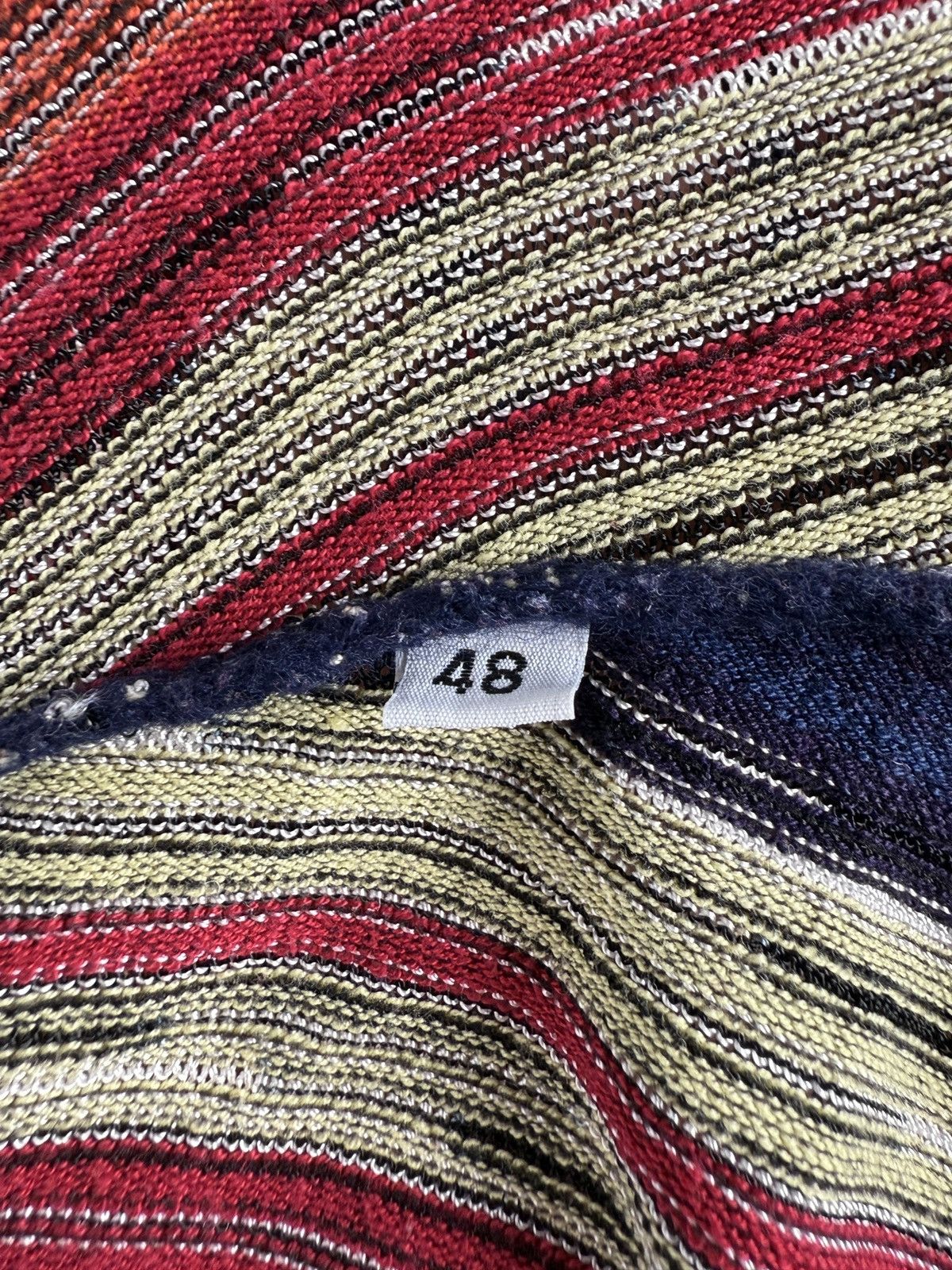 Missoni 1990s Vintage Missoni Sport Wrap V-Neck Sweater 48 Size XL / US 12-14 / IT 48-50 - 10 Thumbnail