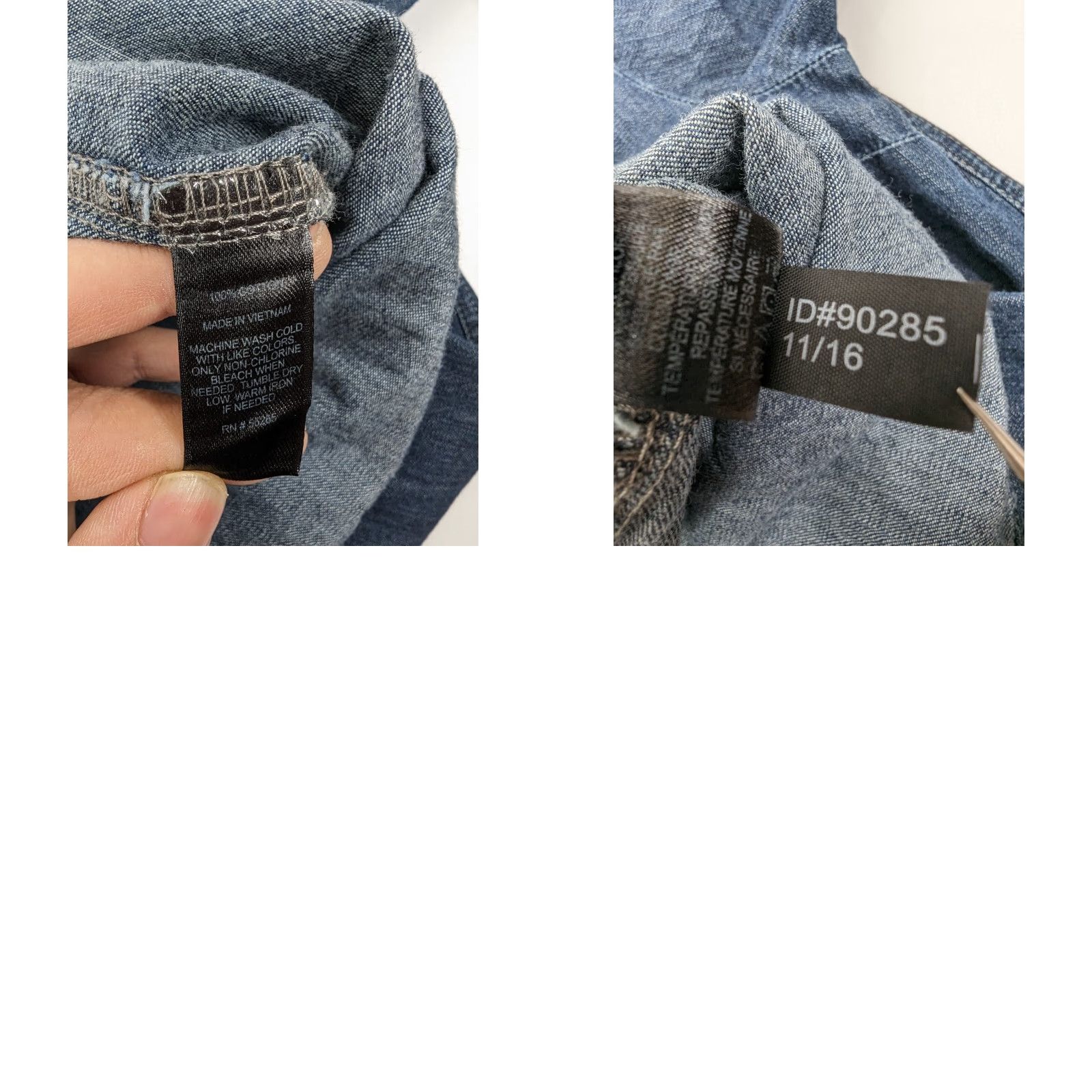 Express EXPRESS Blue Chambray Denim Mini Shirt Dress Tunic Roll Tab Sleeves Womens Small Size S / US 4 / IT 40 - 8 Thumbnail