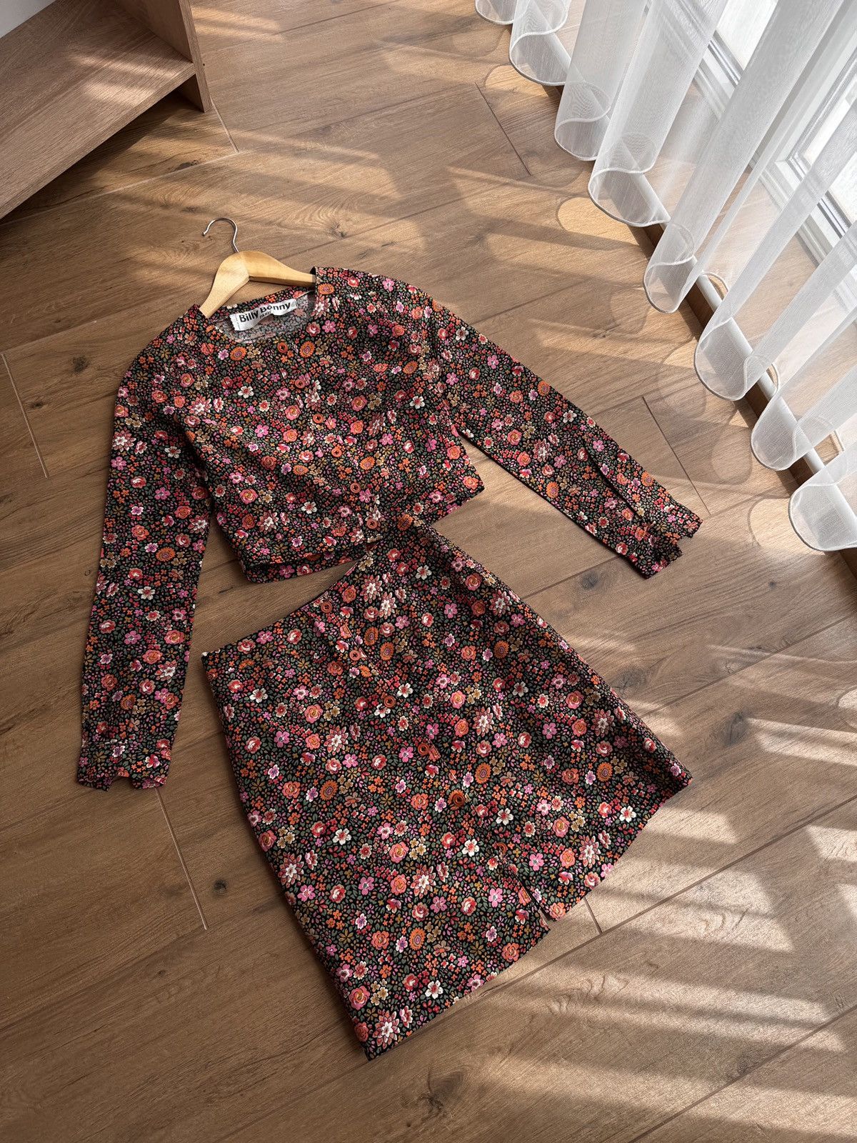 Japanese Brand × Vintage Vintage Billy Bonny Paris Floral Streetwear W' Skirt Suit Size 24" / US 00 / IT 34 - 8 Thumbnail