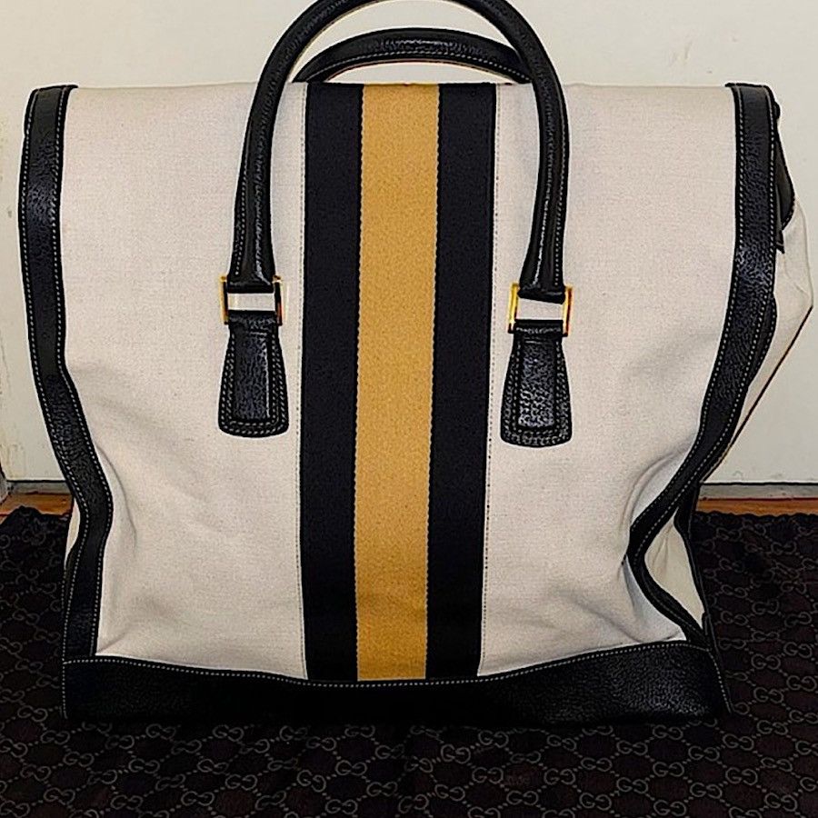 Gucci Authentic Gucci Tom Ford Oversized Web Travel Bag Size ONE SIZE - 4 Thumbnail