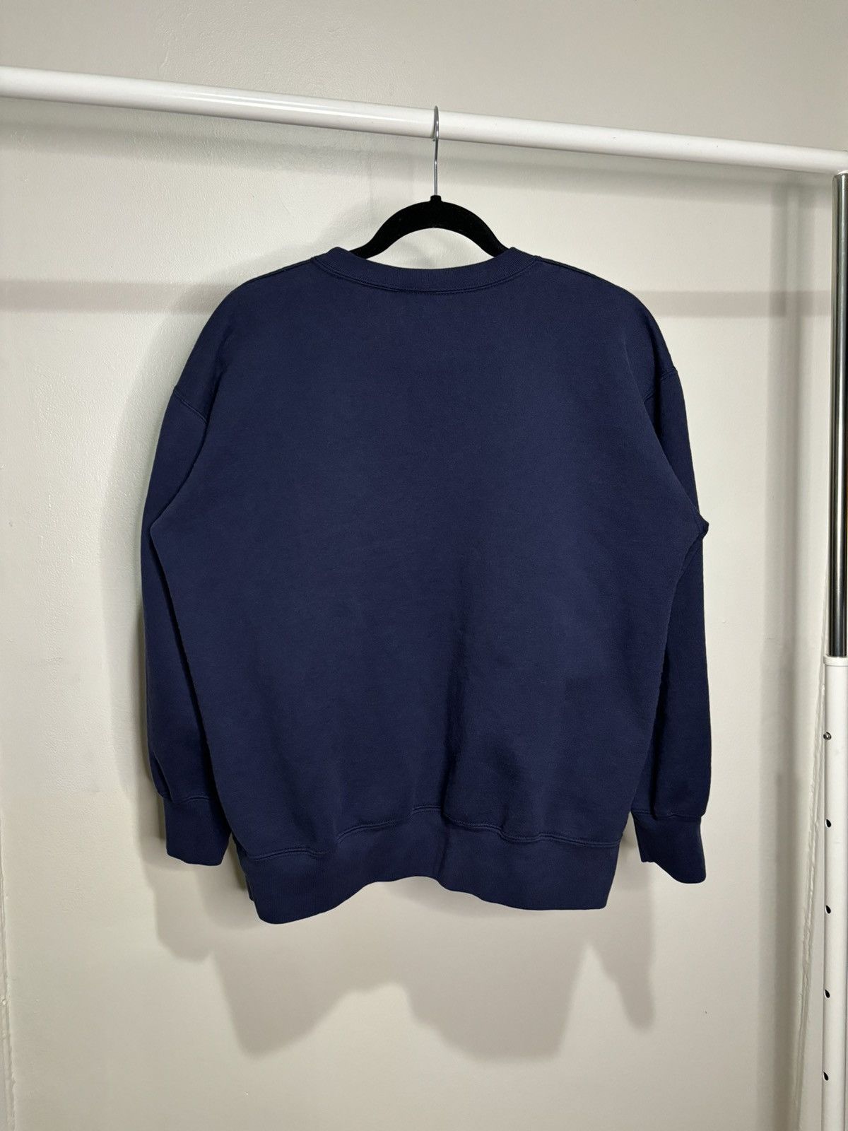 Vintage Vintage 1990s Navy Blue Boxy Sweatshirt Size US M / EU 48-50 / 2 - 5 Thumbnail
