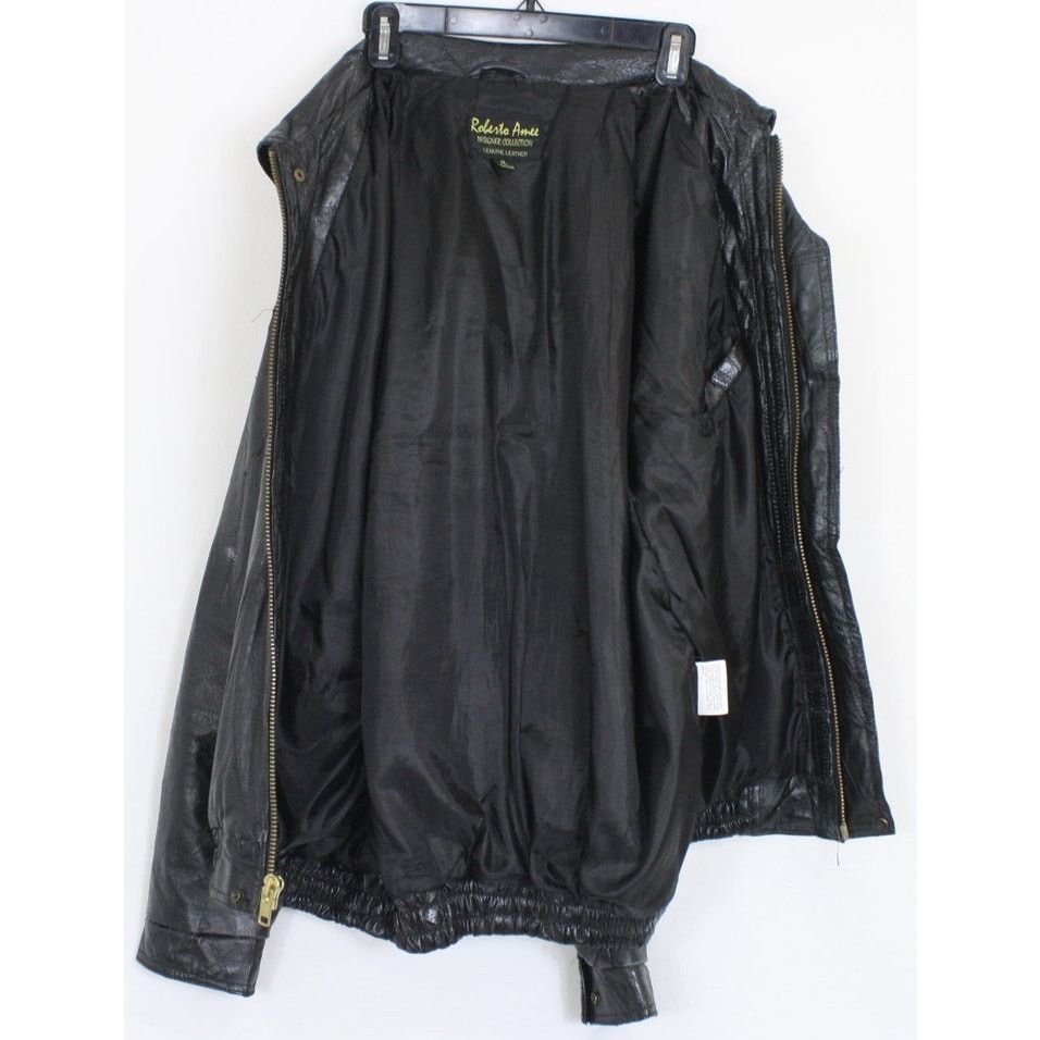 Vintage Vintage 80s Caesars Palace Genuine Leather Patchwork Jacket Size US XL / EU 56 / 4 - 4 Thumbnail